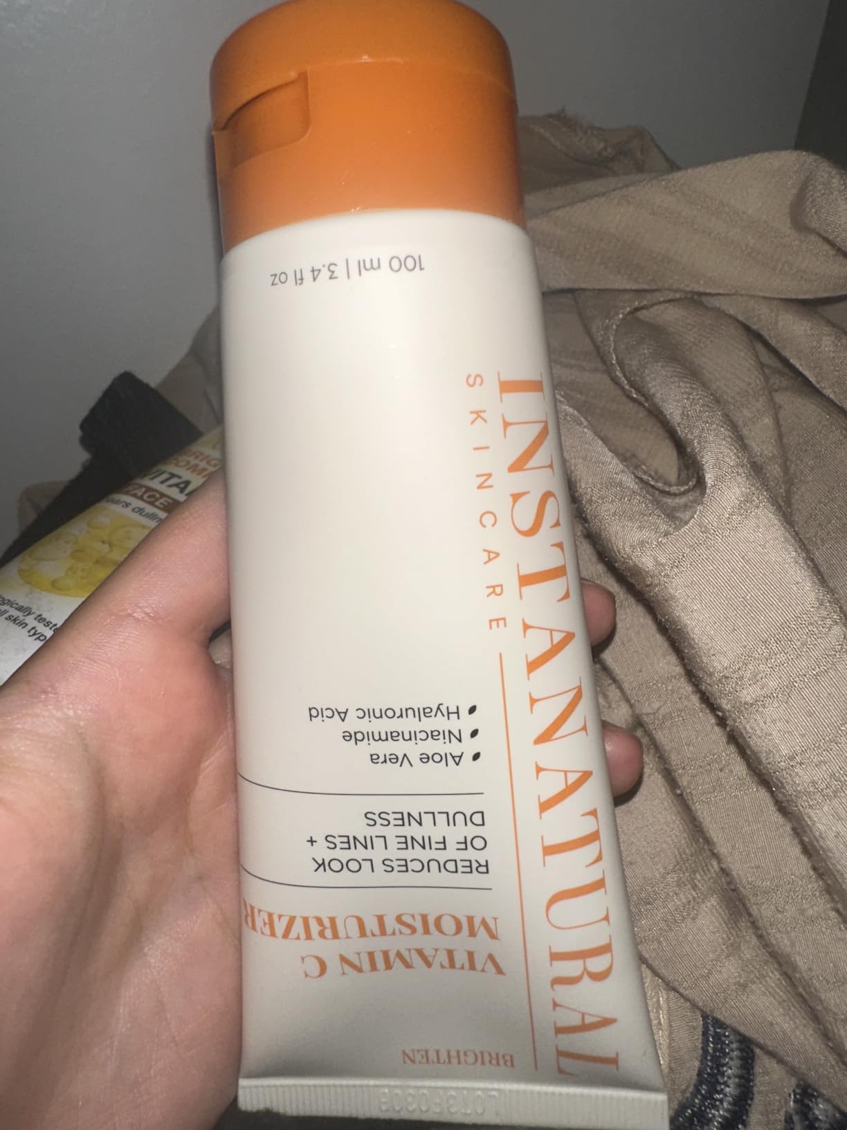 InstaNatural Vitamin C Moisturizer Face Cream, Brightens and Reduces the Look of Fine Lines and Wrinkles, Moisturizing Lotion for Dry Skin, with Hyaluronic Acid, 3.4 FL Oz customer photo 2