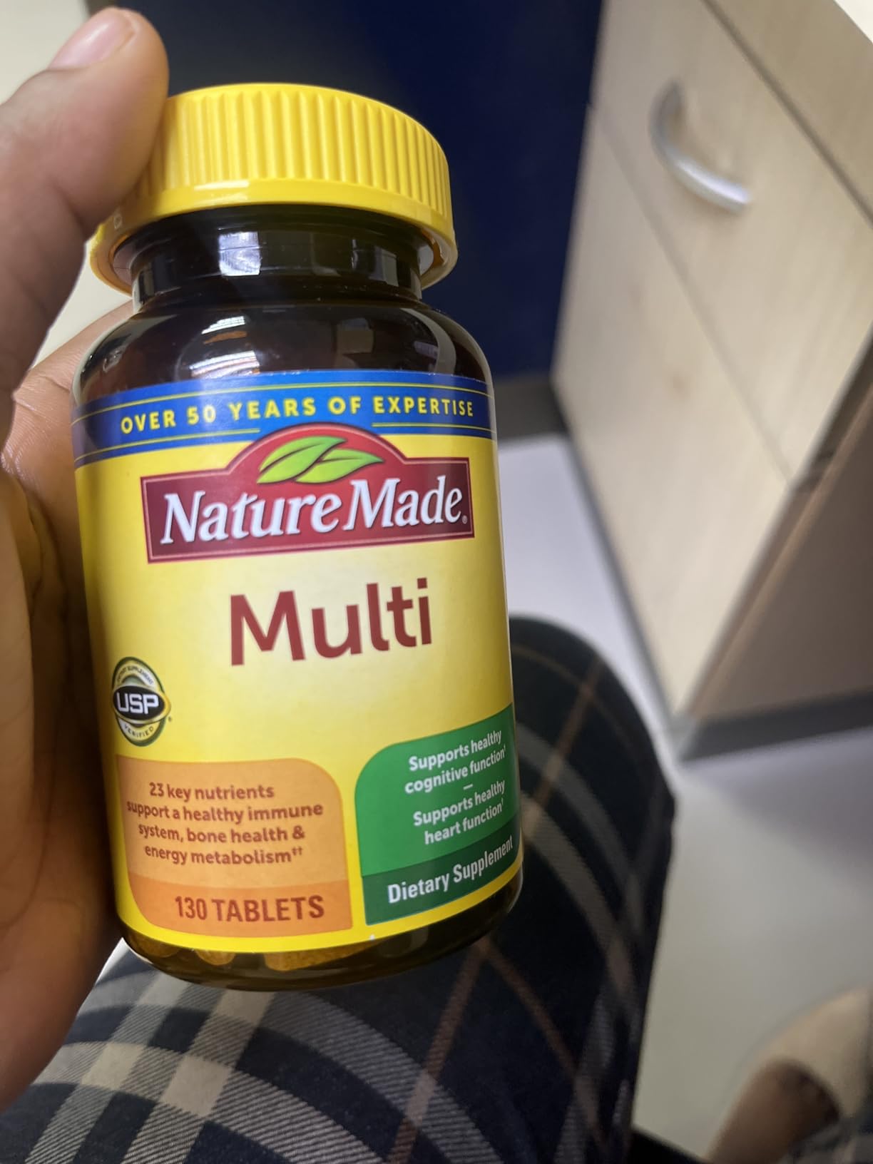Nature Made Multivitamin Tablets with Iron, Multivitamin for Women and Men for Daily Nutritional Support, 130 Tablets, 130 Day Supply customer photo 1