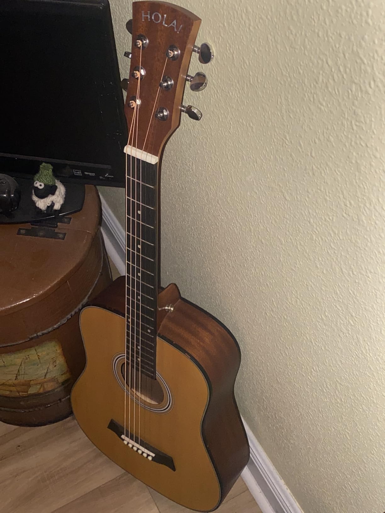 Hola! Music 3/4 Size Acoustic Guitar Bundle for Beginners, 6 String Beginner Solid Spruce Top Acoustic Guitar With Rosewood Fingerboard, 36 inch, Natural customer photo 1