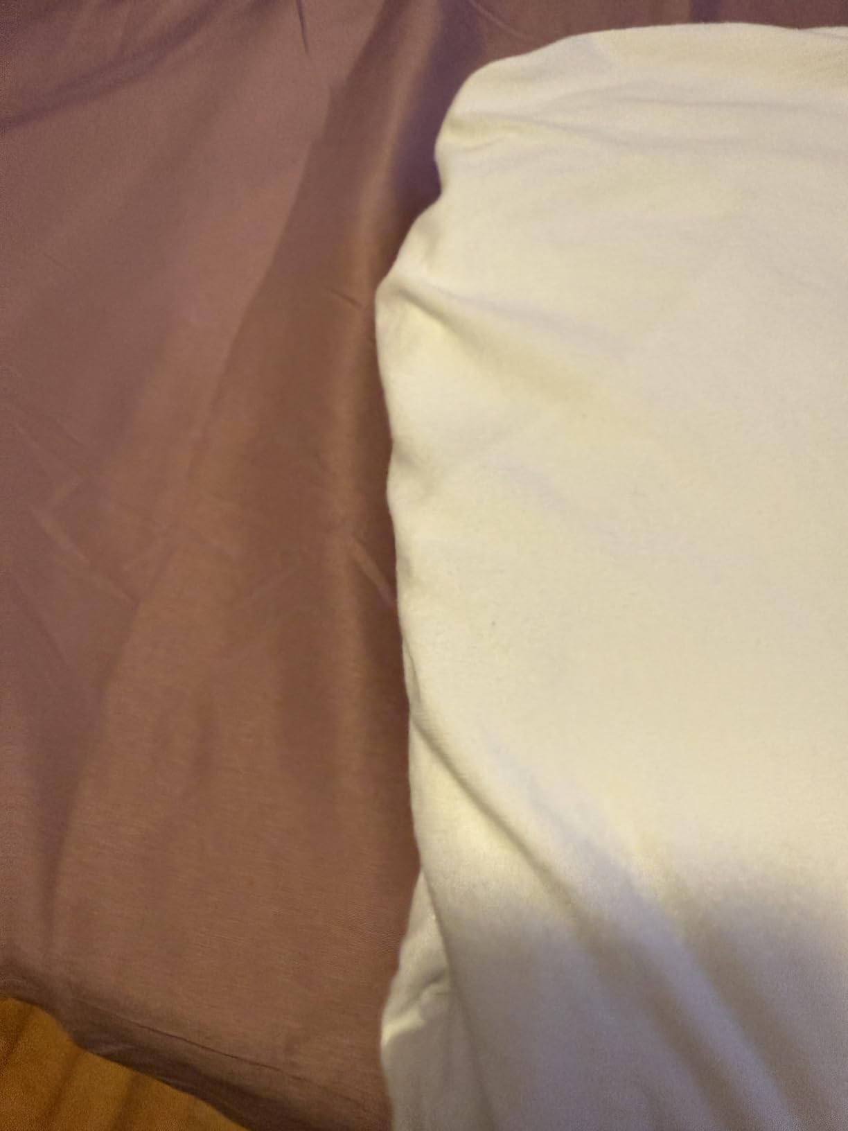 Amazon Basics 4 Piece Bed Sheet Set, 100% Cotton Jersey, Includes Super Soft, Flat and Fitted Sheets, Pillowcase, Queen, Light Gray, Solid customer photo 2