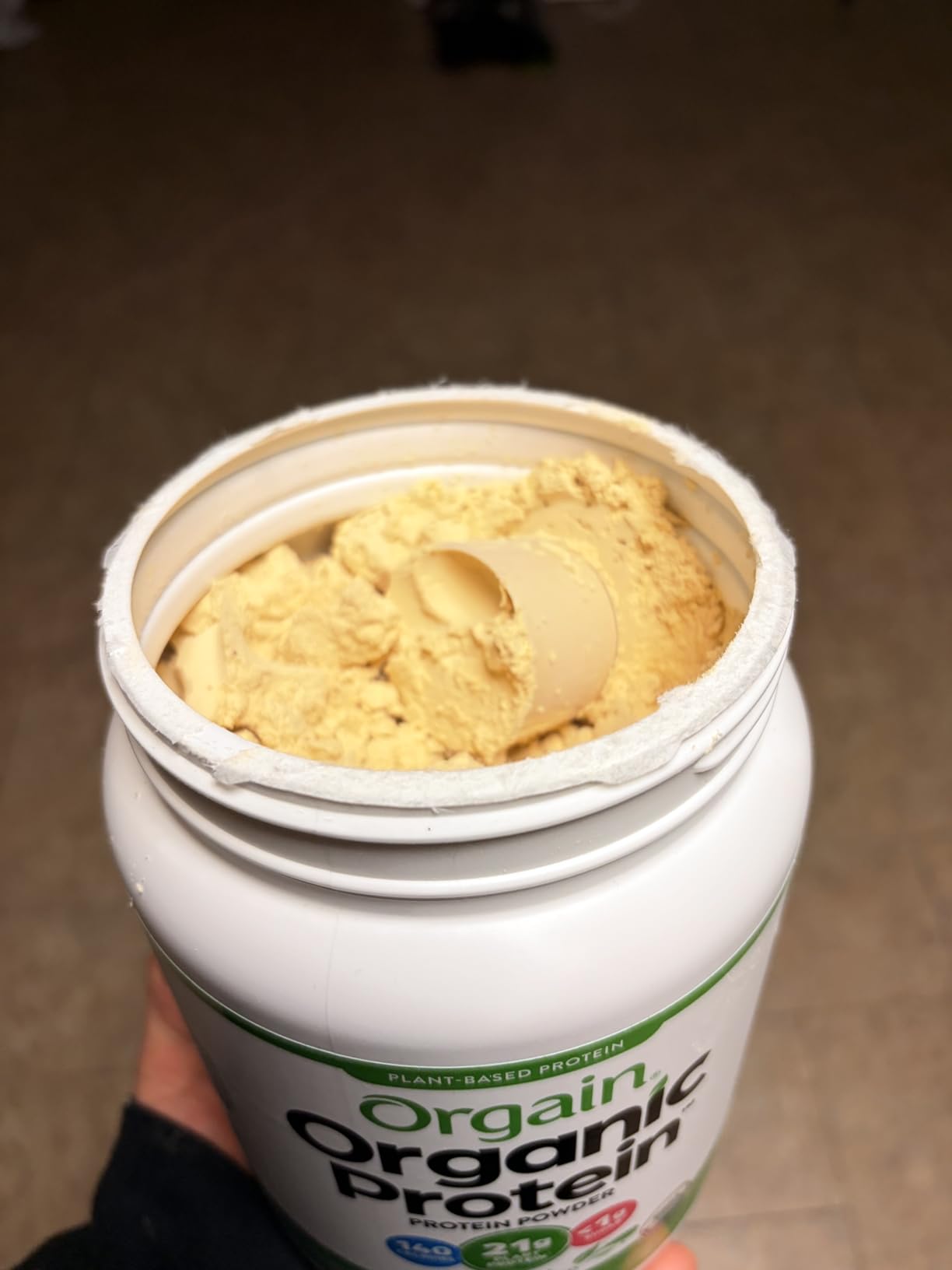Orgain Organic Unflavored Vegan Protein Powder, Natural Unsweetened - 21g of Plant Based Protein, Non Dairy, Gluten Free, No Sugar Added, Soy Free, Non-GMO, 1.59 lb customer photo 1