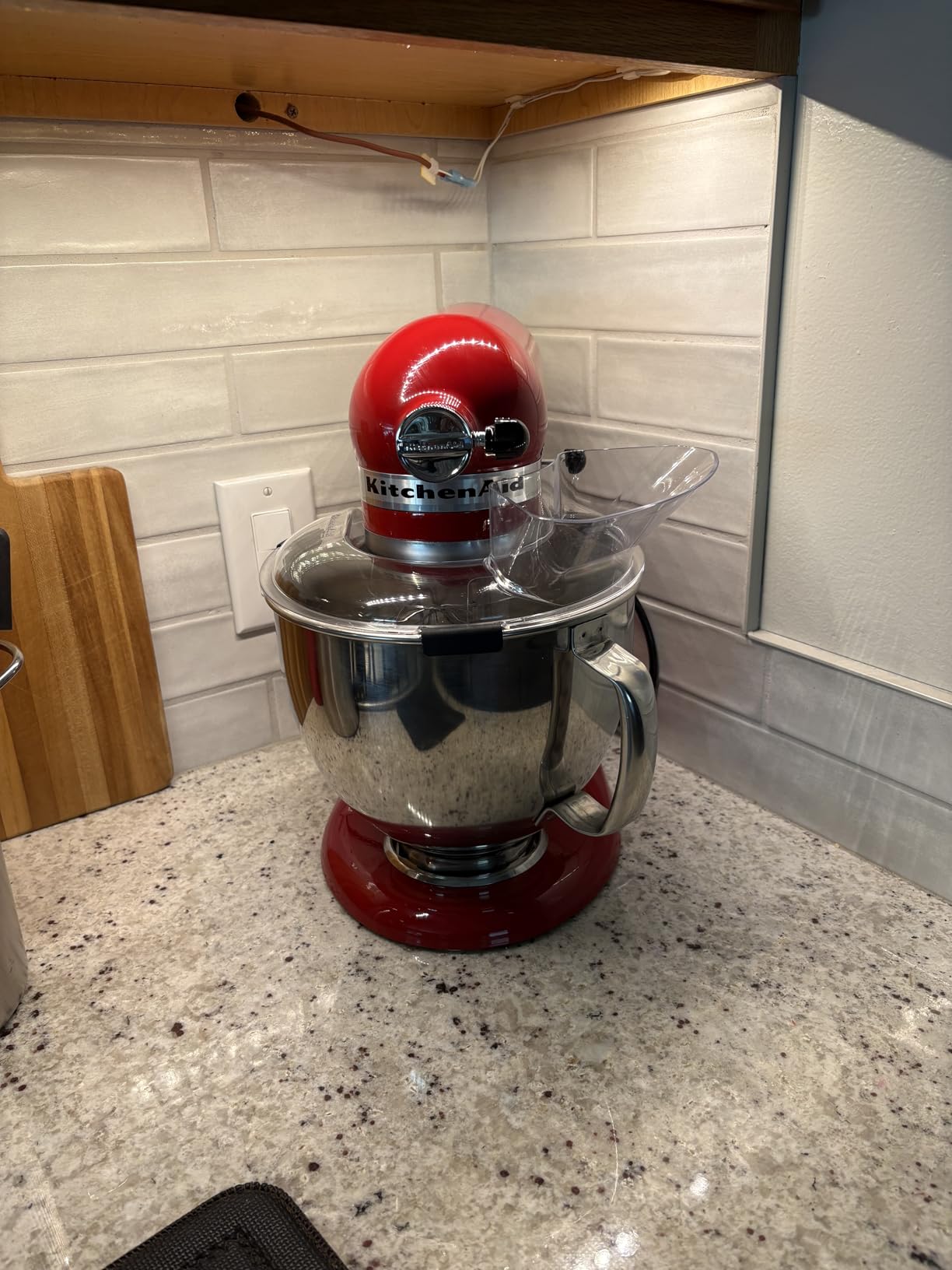 KitchenAid Artisan Series 5 Quart Tilt Head Stand Mixer with Pouring Shield KSM150PS, Matte Black customer photo 1