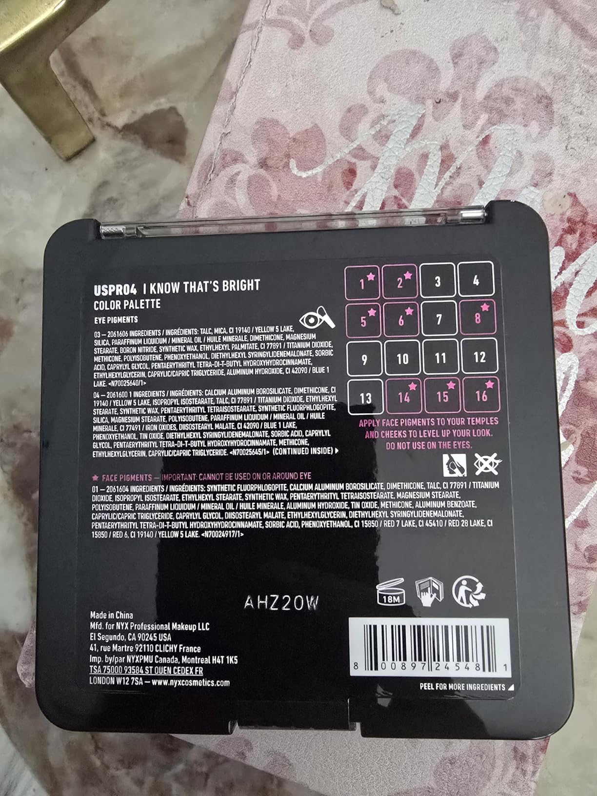 NYX PROFESSIONAL MAKEUP Ultimate Shadow Palette, Eyeshadow Palette - Warm Neutrals customer photo 1