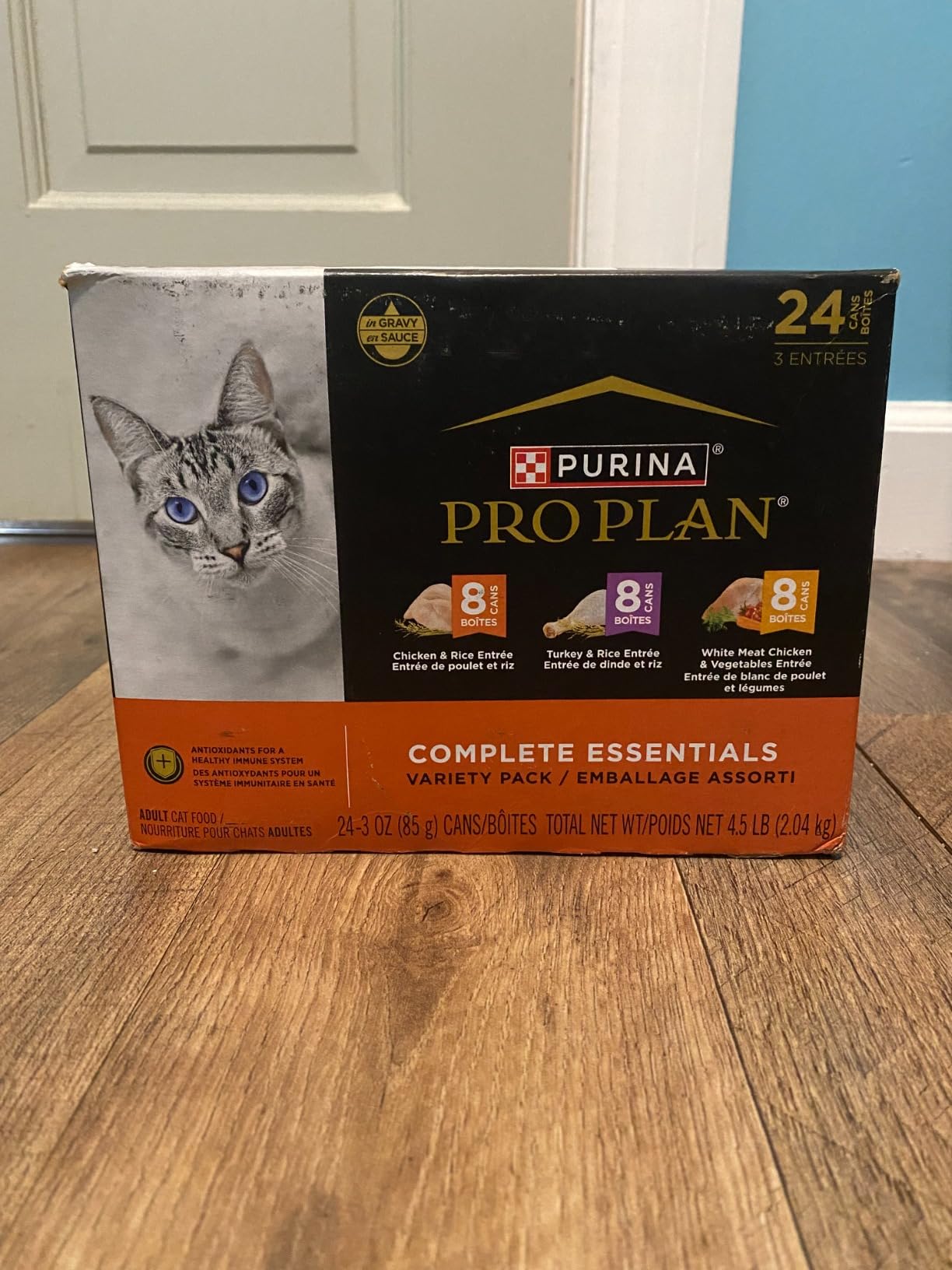 Purina Pro Plan Gravy, High Protein Wet Cat Food Variety Pack, Complete Essentials Chicken and Turkey Favorites - (Pack of 24) 3 oz. Cans customer photo 1