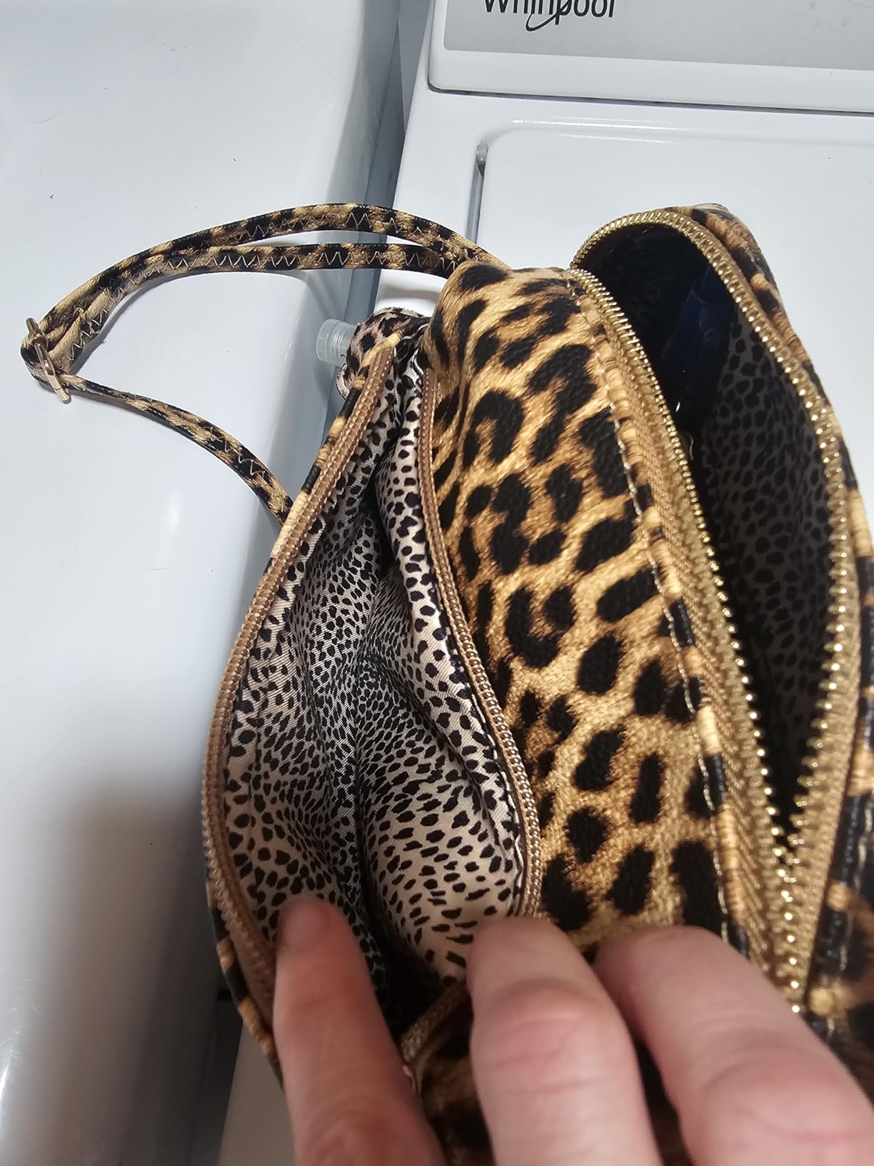 FashionPuzzle Triple Zip Small Crossbody Bag customer photo 1