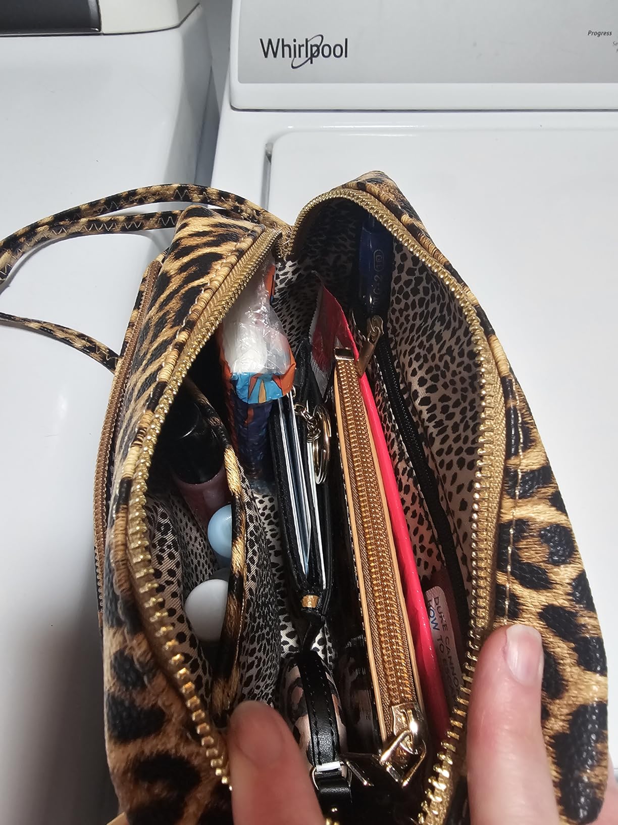 FashionPuzzle Triple Zip Small Crossbody Bag customer photo 2
