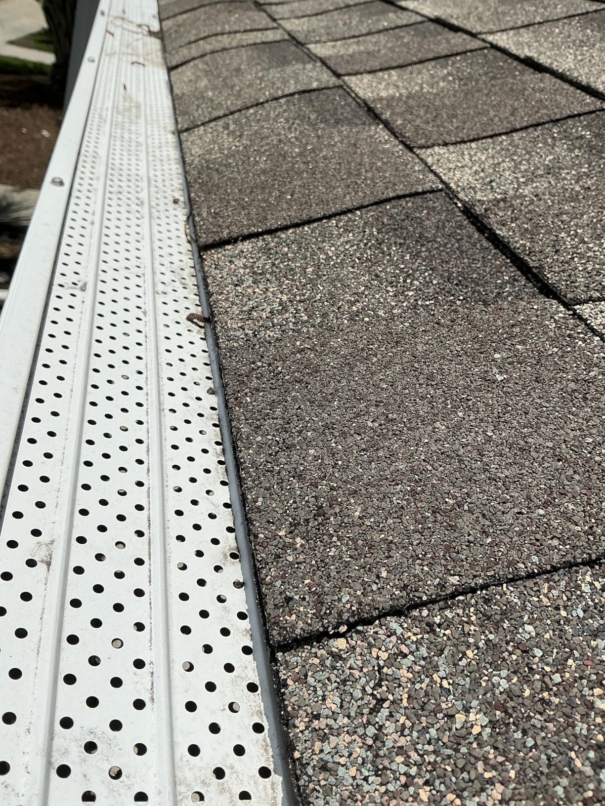 FlowGuard Gutter Guard, USA Made Professional DIY 5 Inch 50-Year Gutter Cover Leaf Protection System - Thermal Thaw Black - Aluminum - 102 Feet - by FlexxPoint customer photo 1