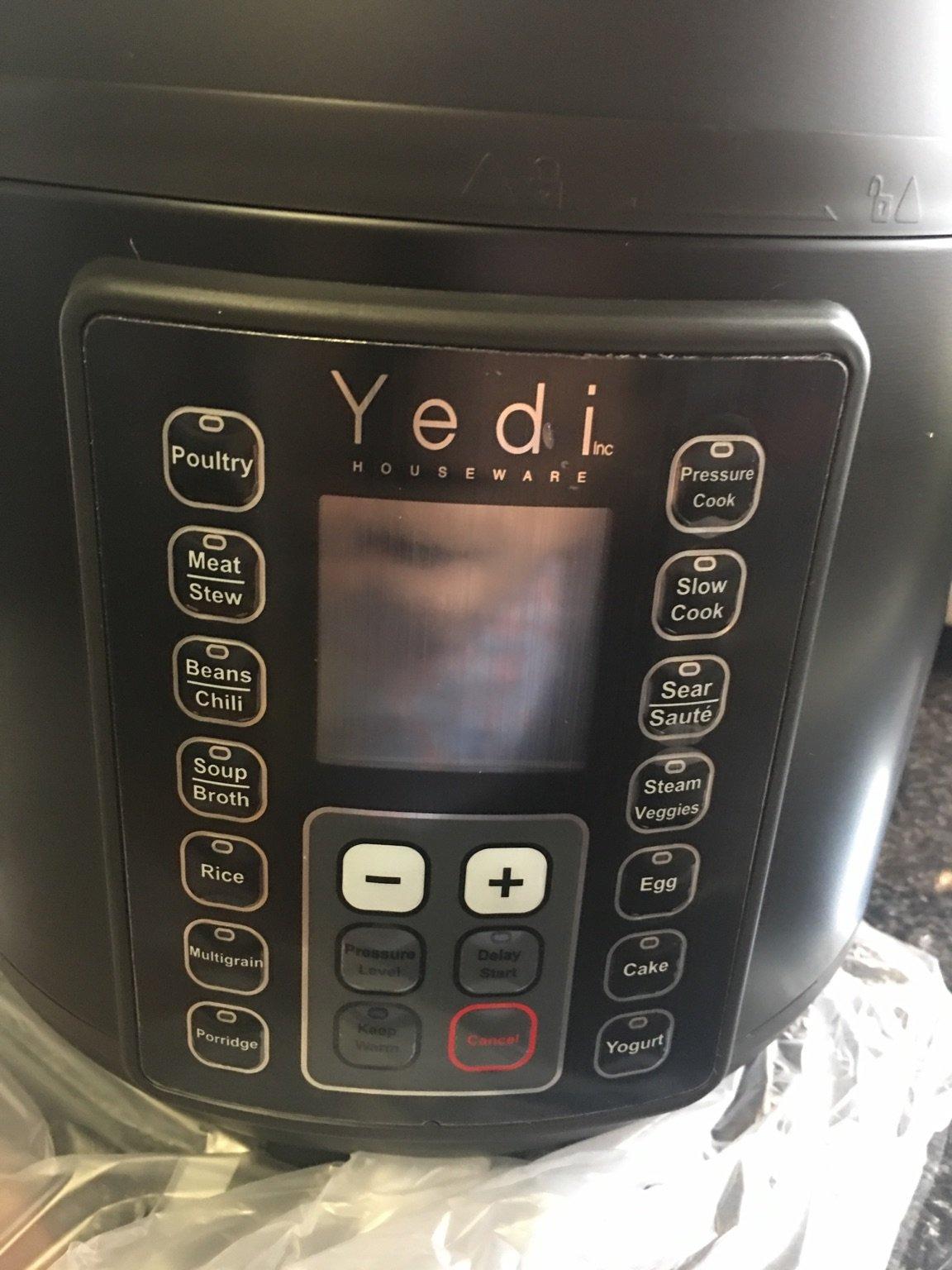 Yedi HOUSEWARE 9-in-1 Total Package Instant Programmable Pressure Cooker, 6 Quart, Deluxe Accessory kit, Recipes, Pressure Cook, Slow Cook, Rice Cooker, Yogurt Maker, Egg Cook, Sauté, Steamer, Stainless Steel customer photo 1