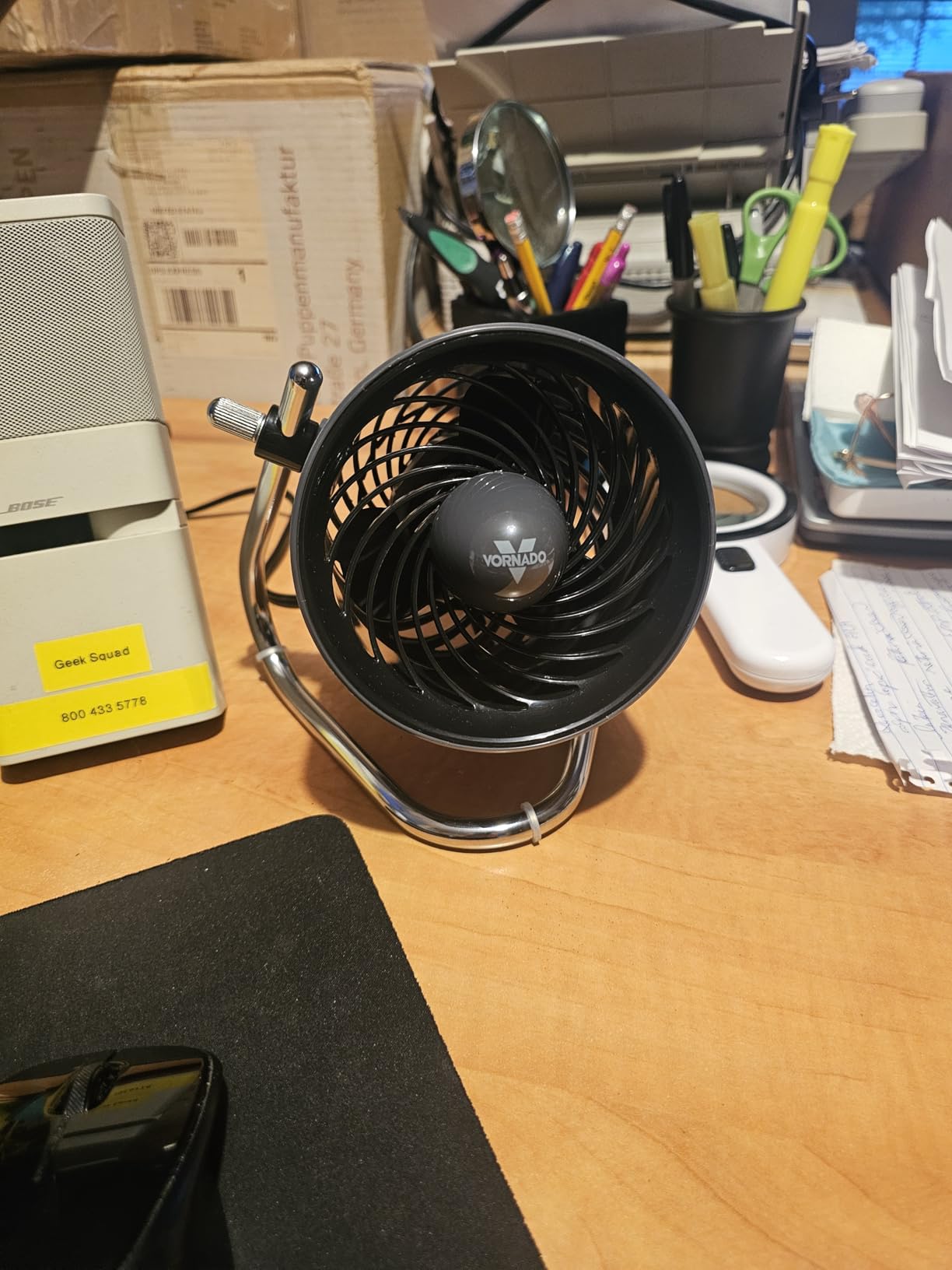 Vornado Pivot Personal Air Circulator Fan, 6-inch, Quiet Portable Travel Fan, 3 Speeds, Storm Gray customer photo 1