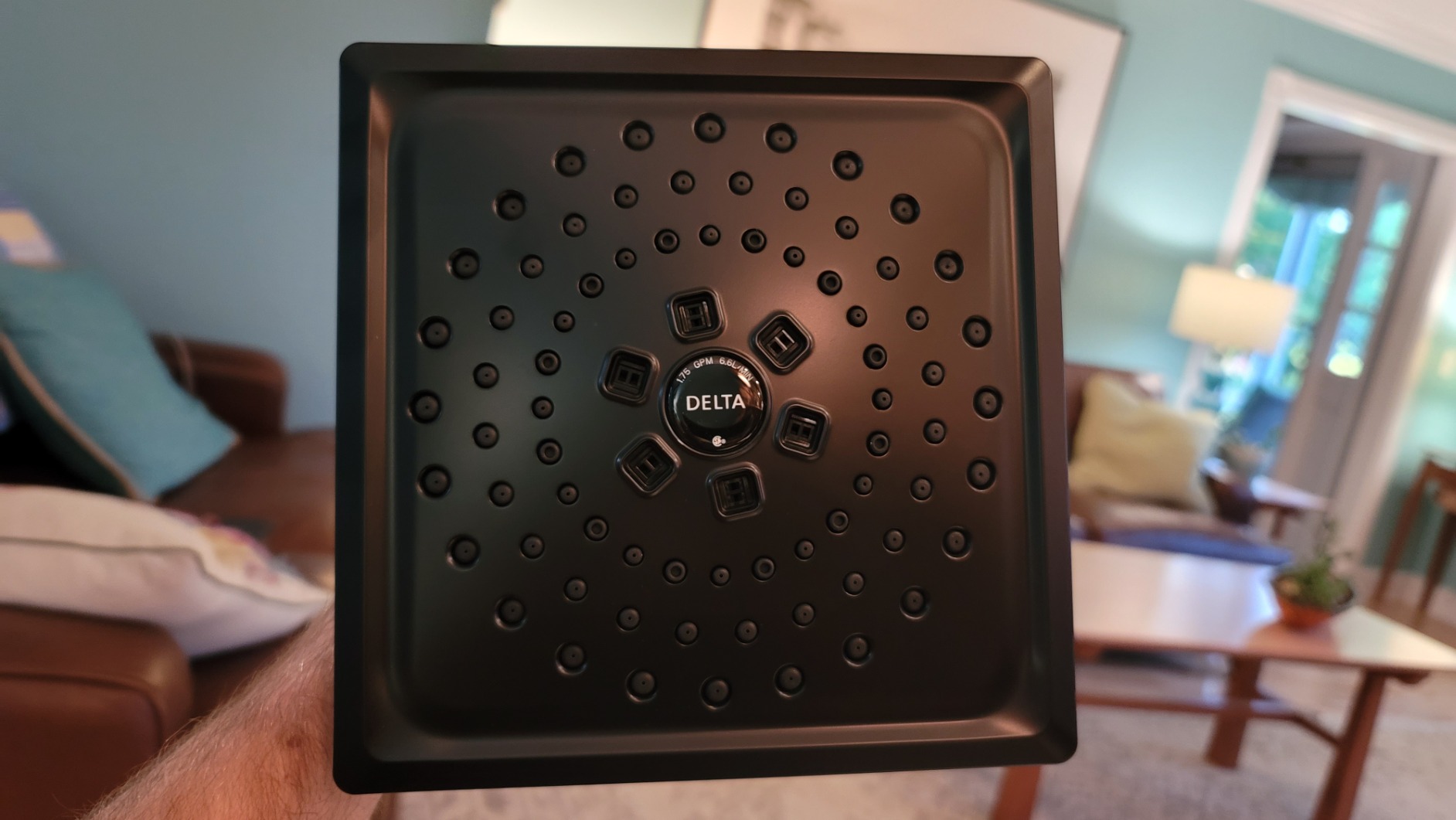 Delta Faucet 3-Spray H2Okinetic Shower Head, Matte Black 52684-BL customer photo 2