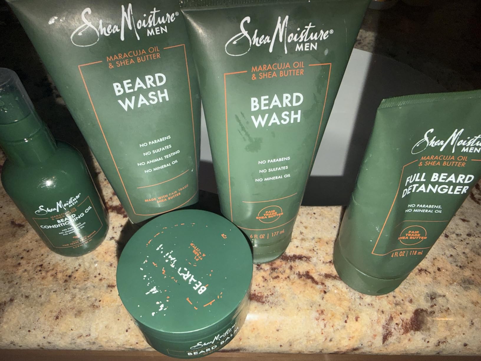 SheaMoisture Beard Kit for Men - Beard Wash, Conditioning Beard Oil, Full Beard Detangler + Beard Balm with Shea Butter & Maracuja Oil (4 Piece Set) customer photo 2