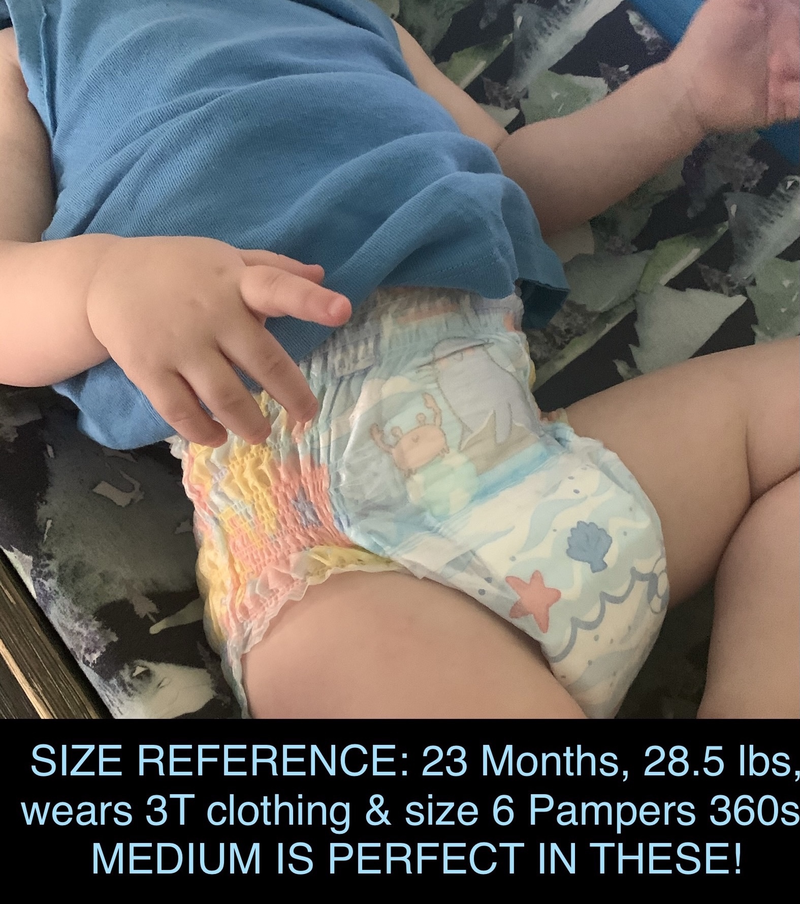 Pampers Swim Diapers - Splashers - Size 4, 18 Count, Gap-Free Disposable Baby Swimming Pants customer photo 1
