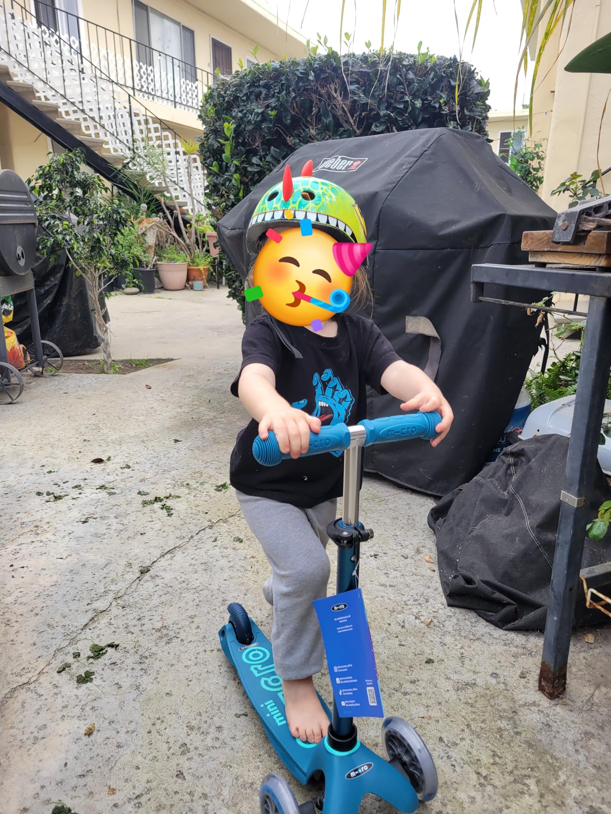 Micro Kickboard | Mini Kids Scooter for Ages 2-5 | Children up to 110 lbs | 3 Wheel Lean-to-Steer Design | Adjustable T Bar | Smooth Ride PU Wheels | Swiss Design customer photo 1