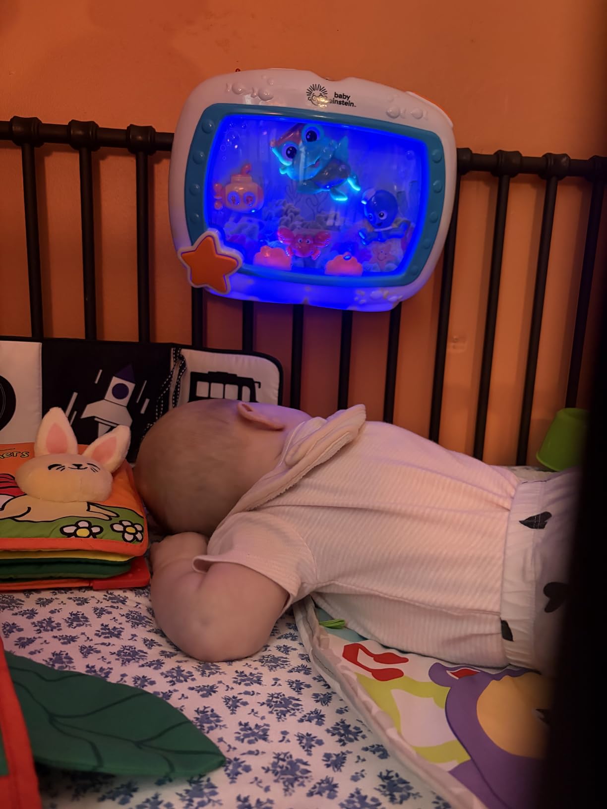Baby Einstein Sea Dreams Soother Musical Crib Toy and Sound Machine, Newborn and up customer photo 2