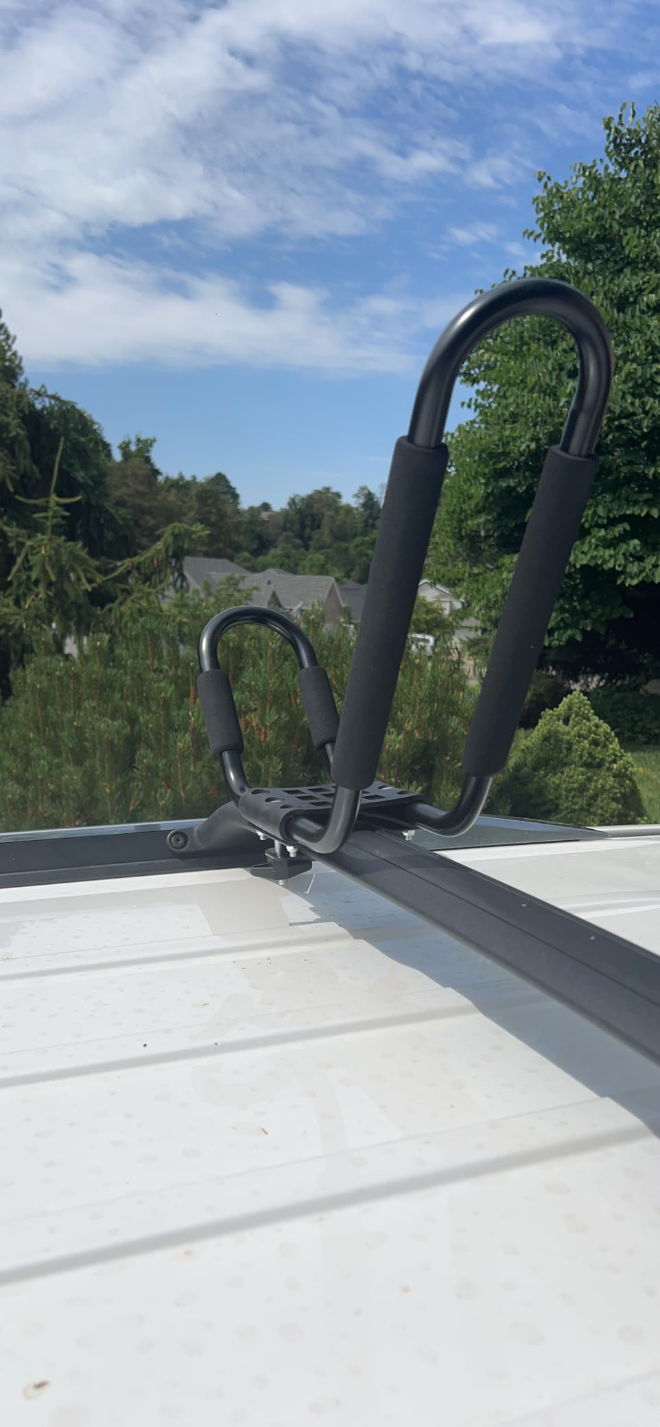 Leader Accessories Kayak Rack 2 Pair J Bar for Canoe Surf Board SUP On Roof Top Mount Crossbar with 4 pcs Tie Down Straps customer photo 1