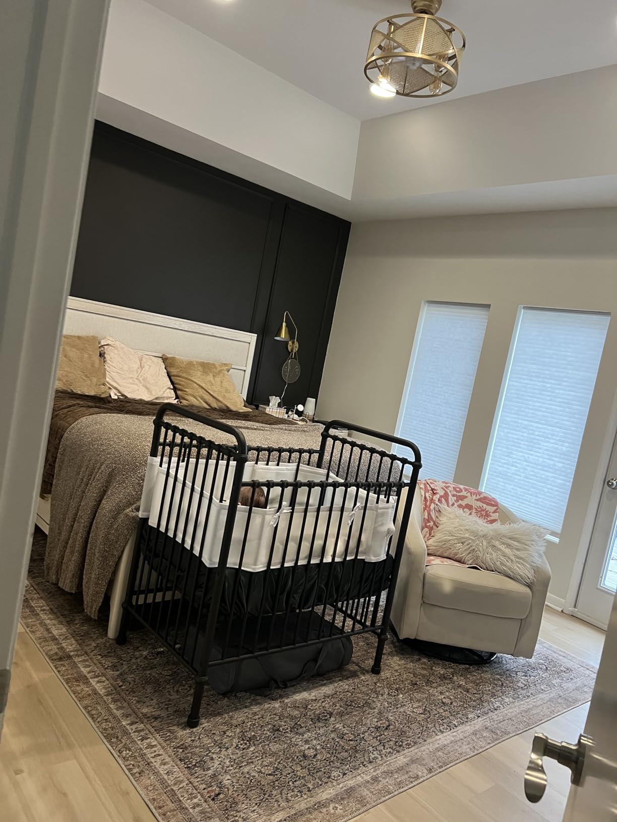 Namesake Abigail 3-in-1 Convertible Baby Crib (Gold) - GREENGUARD Gold Certified - Convertible Crib to Toddler Bed and Daybed - Baby Bed w/ 4 Adjustable Heights - Vintage Baby Crib Convertible customer photo 2
