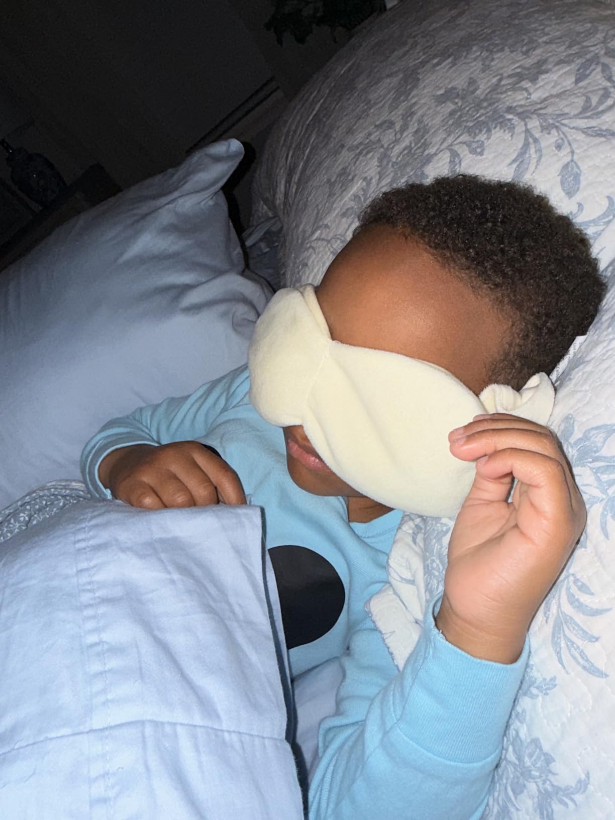 Nodpod Gentle Pressure Sleep Mask | Patented Light Blocking Design for Sleeping, Traveling & Relaxation - Blush Pink customer photo 1