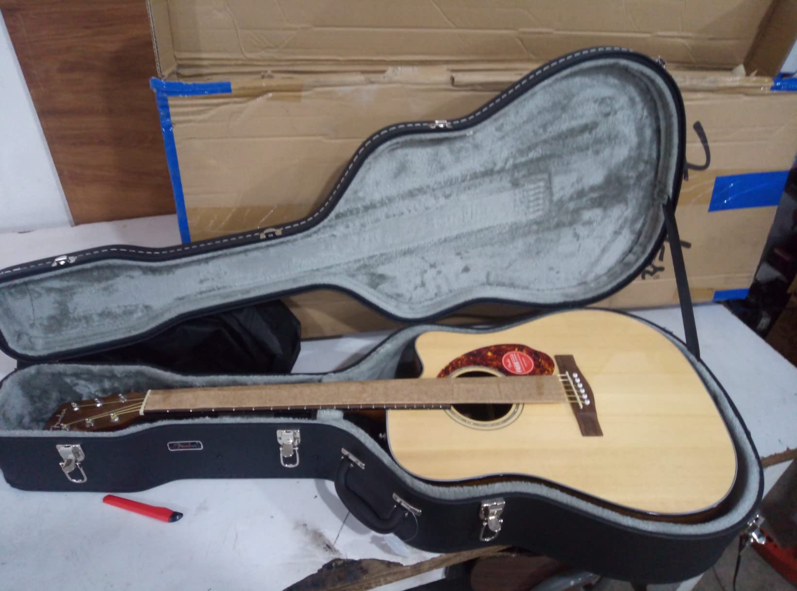 Fender CD-140SCE All-Mahogany Dreadnought Cutaway Acoustic Electric Guitar with Fishman Pickup customer photo 2