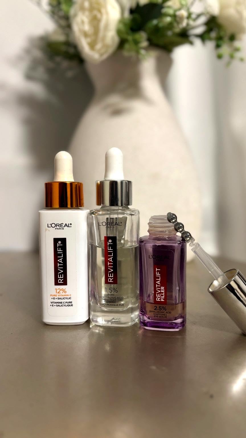 L'Oreal Paris Revitalift 1.5% Pure Hyaluronic Acid Serum for Face, Anti Aging Serum to Hydrate Skin & Reduce Wrinkles, Fragrance Free Skin Care, 1 Oz customer photo 1