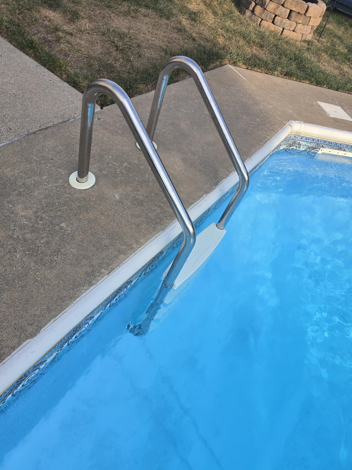 Aqua Select 3 Step Stainless Steel Pool Ladder with Stainless Steel Steps for Inground Swimming Pools, 250 Pound Capacity customer photo 1