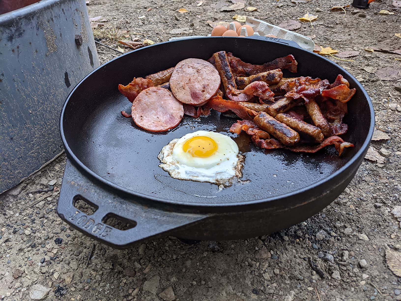 Lodge Cast Iron Cook-It-All Kit, 5-Piece Set with Reversible Grill/Griddle, Wok, and Handles customer photo 1