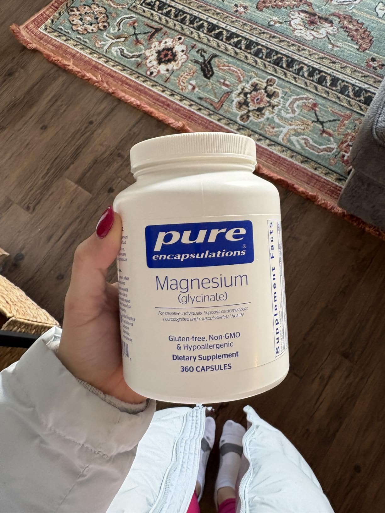 Pure Encapsulations Magnesium (Glycinate) - Supplement to Support Stress Relief, Sleep, Heart Health, Nerves, Muscles, and Metabolism - with Magnesium Glycinate - 90 Capsules customer photo 2