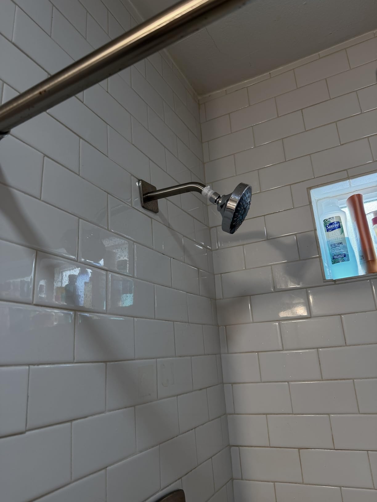 Aisoso Shower Head High Pressure Rain Fixed Showerhead 5-Setting with Adjustable Metal Swivel Ball Joint - Relaxed Shower Experience Even at Low Water Flow & Pressure customer photo 2