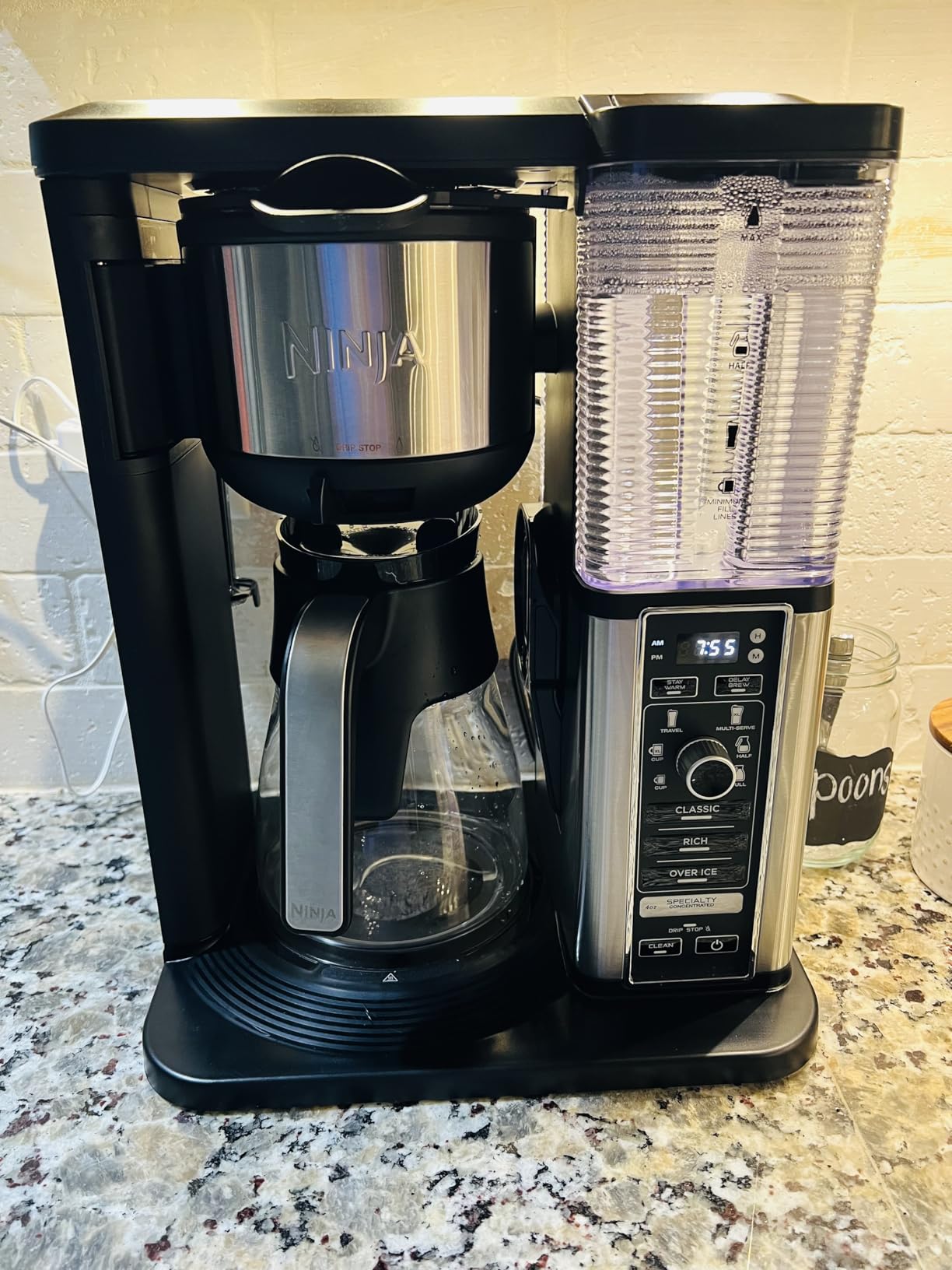 Ninja Specialty Coffee Maker | Includes 10-Cup Carafe, Fold-Away Frother, Permanent Filter & Removable, Dishwasher Safe Reservoir | 6 Brew Styles, 8 Cup to Travel Mug to Pot Sizes | Black | CM401 customer photo 2