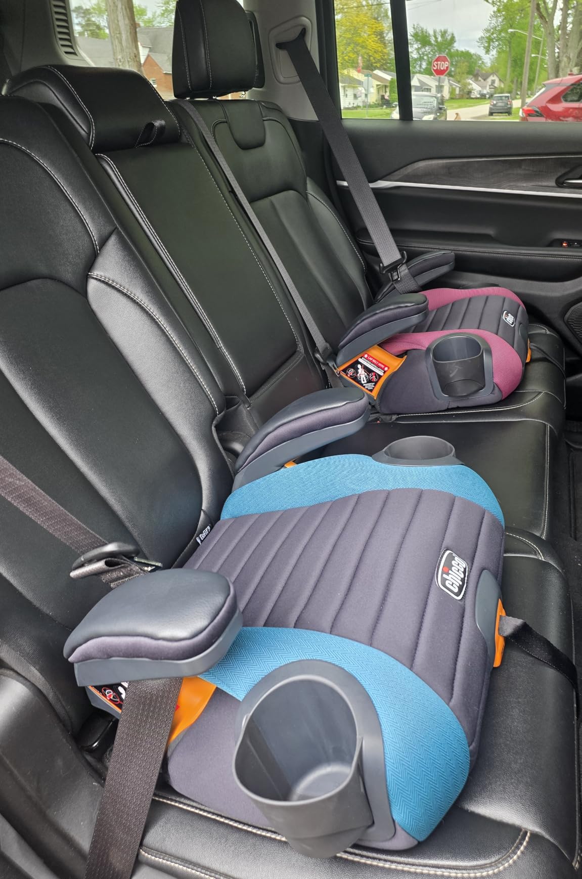 Chicco GoFit Plus Backless Booster Car Seat with Latch Attachment and Quick-Release Latch Removal, Stream/Blue customer photo 2