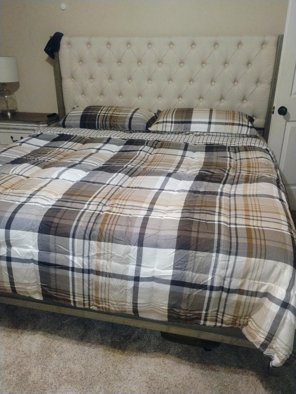 Eddie Bauer - Queen Comforter Set with Shams, Soft Microsuede Bedding, Down Alternative Fill, All-Season Warmth, Shasta Lake Navy customer photo 1
