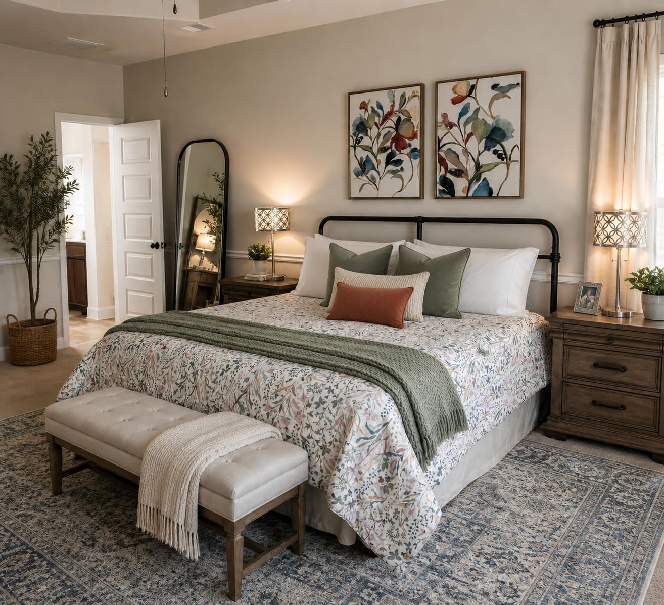 Eddie Bauer - Queen Comforter Set with Shams, Soft Microsuede Bedding, Down Alternative Fill, All-Season Warmth, Shasta Lake Navy customer photo 2