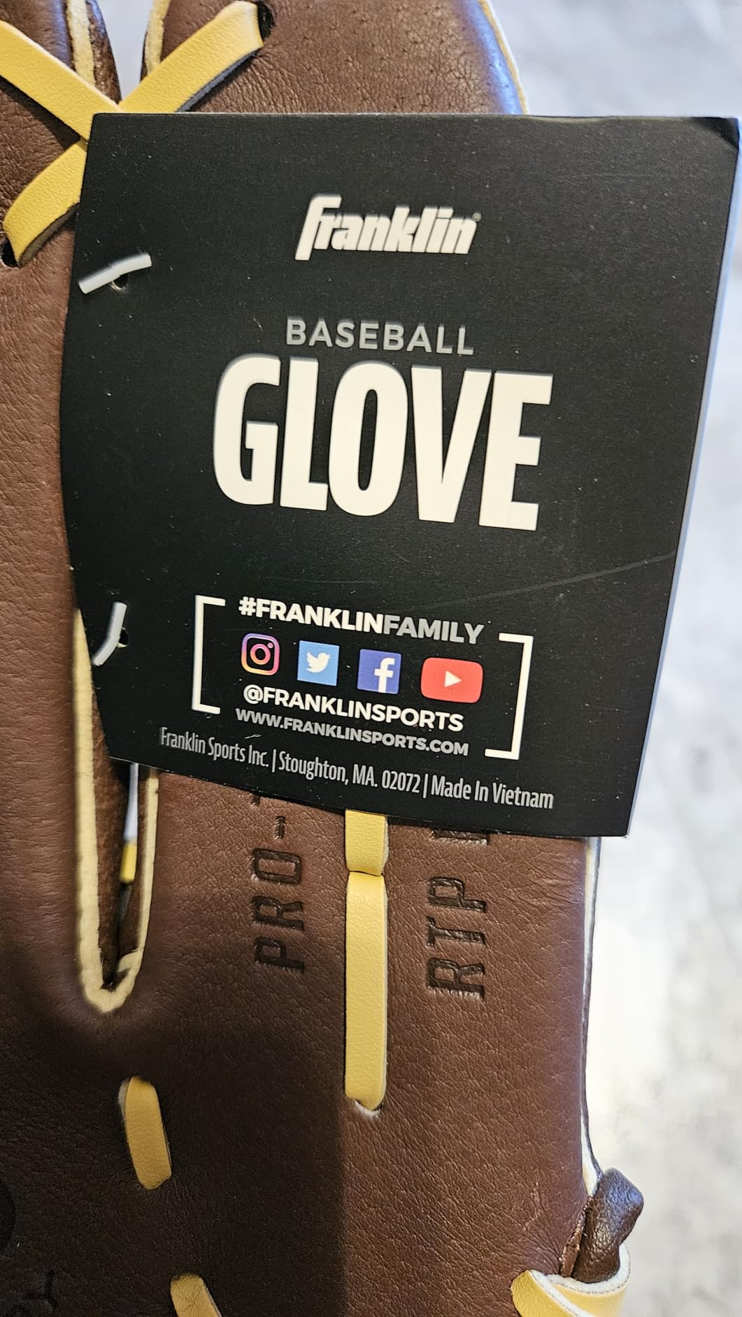 Franklin Sports Baseball Gloves - RTP Pro Adult + Kids Baseball Mitt - Outfield + Infield Gloves customer photo 2