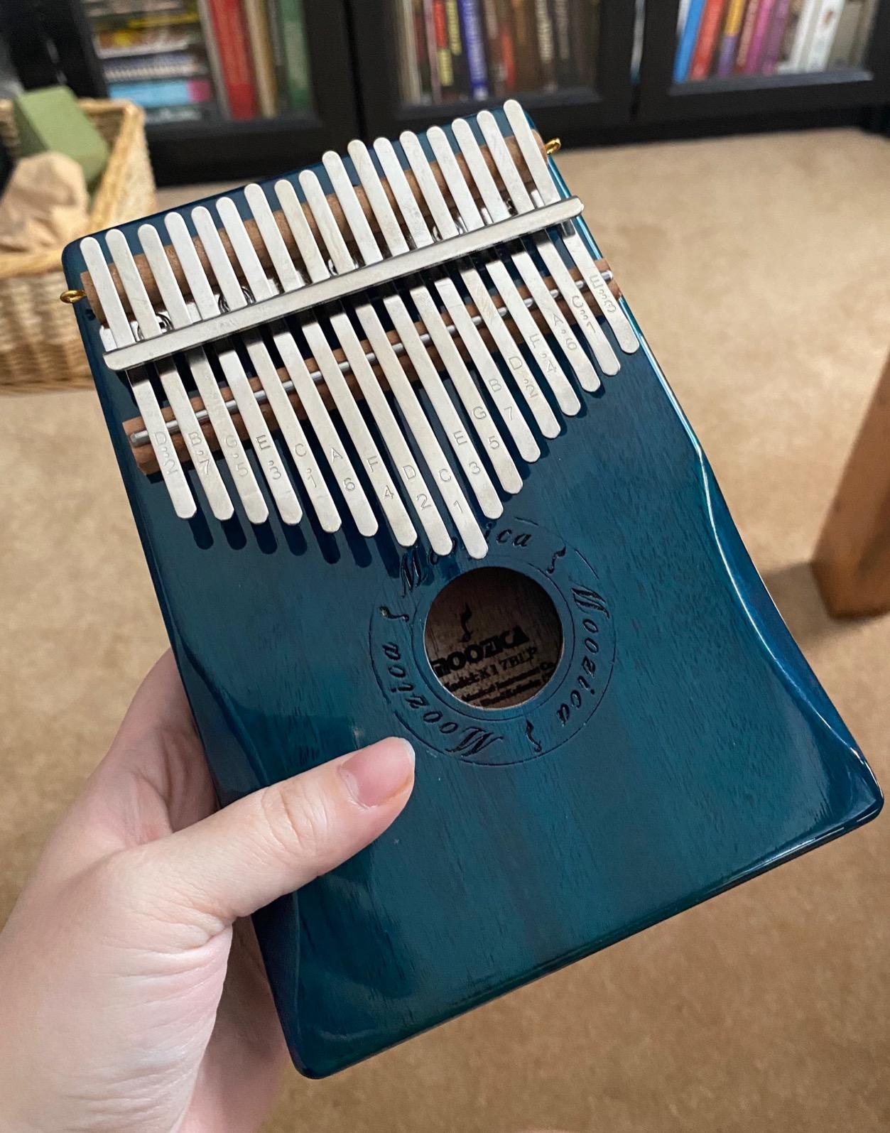 Moozica 17 Keys Kalimba Marimba, Professional Thumb Piano Sanza Mbira Musical Instrument Gift (Koa-K17SD) customer photo 1