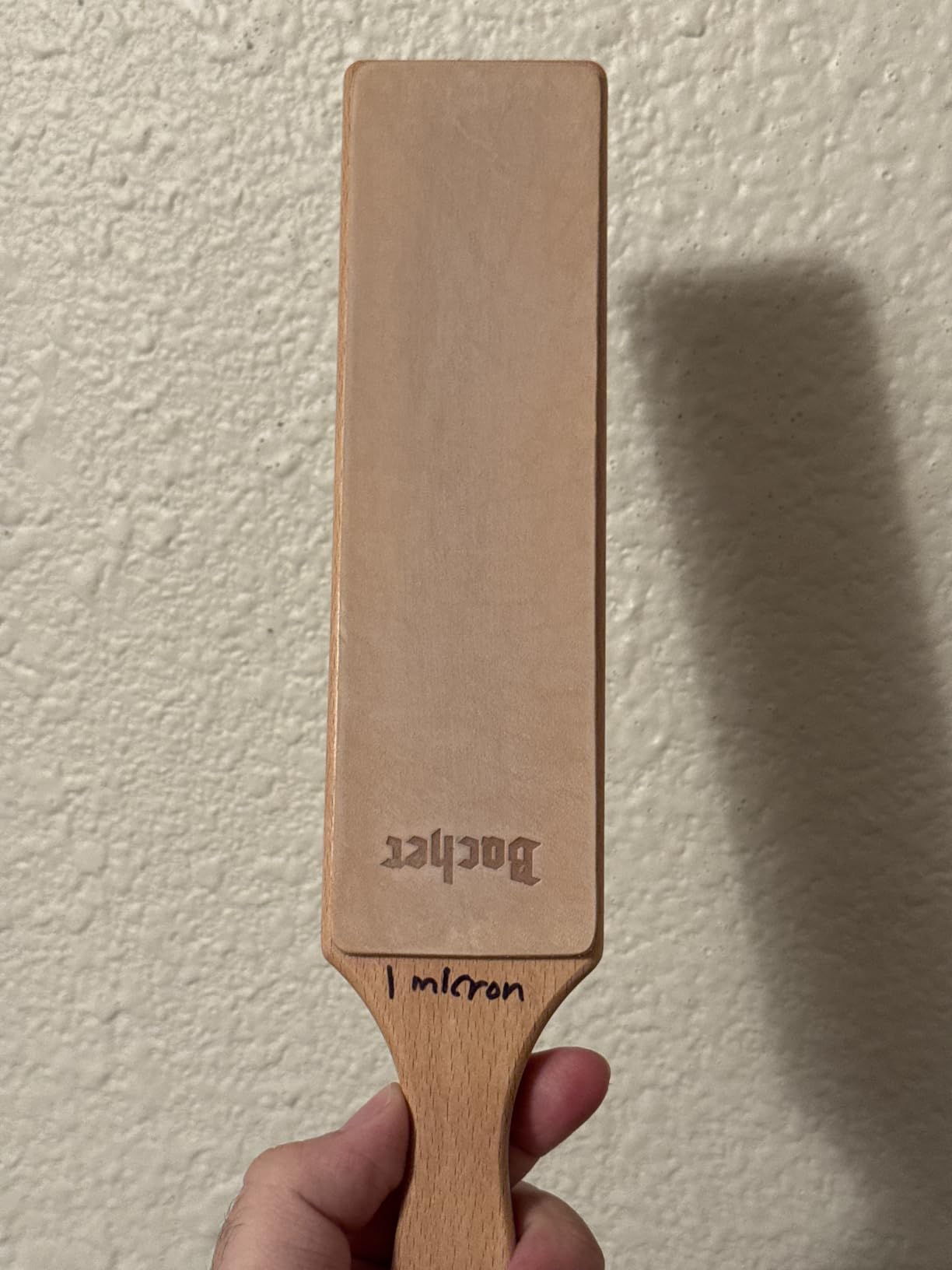 Bacher Premium Leather Strop for Knife Sharpening with Polishing Compound - Double Sided Stropping Leather - Stropping Kit: Knife Strop and Stropping Compound for Wood Carving and Woodworking customer photo 2
