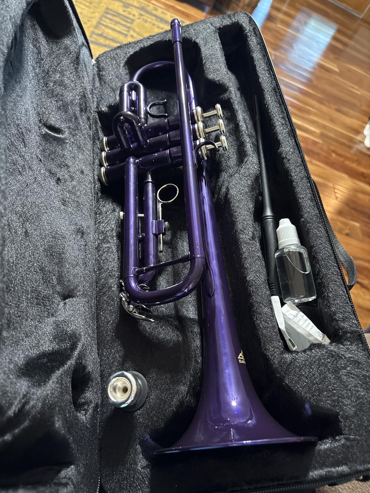 EASTROCK Bb Trumpet Standard Trumpet Set with Carrying Case, Gloves, 7C Mouthpiece and Cleaning Kit (Gold) customer photo 1