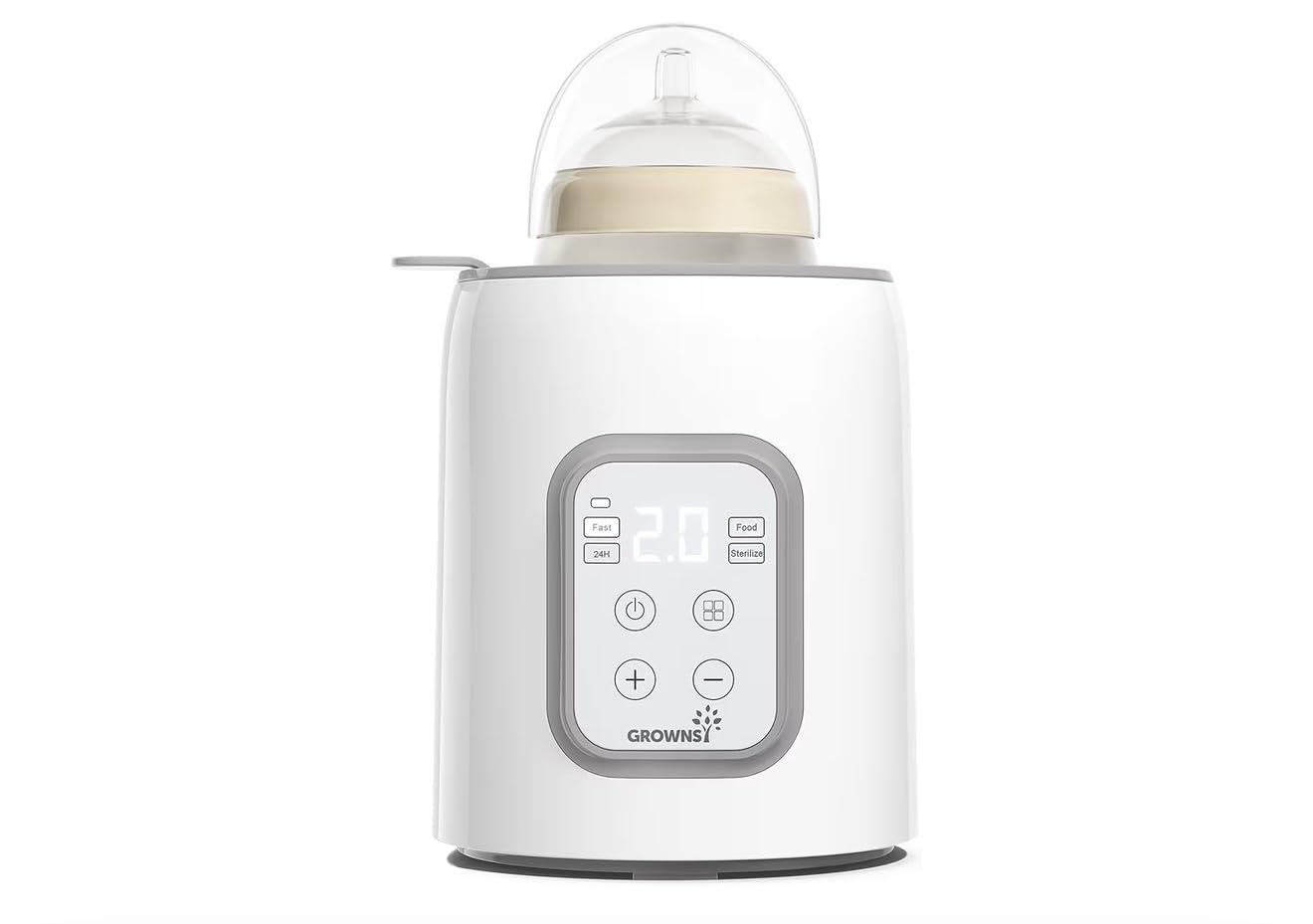 Bottle Warmer, Grownsy 8-in-1 Fast Baby Bottle Warmer with Timer, Safe for Breastmilk Nutrients, Accurate Temperature Control, with Defrost, Sterilizing, Keep Warm, Heats Baby Food & Bottles customer photo 1