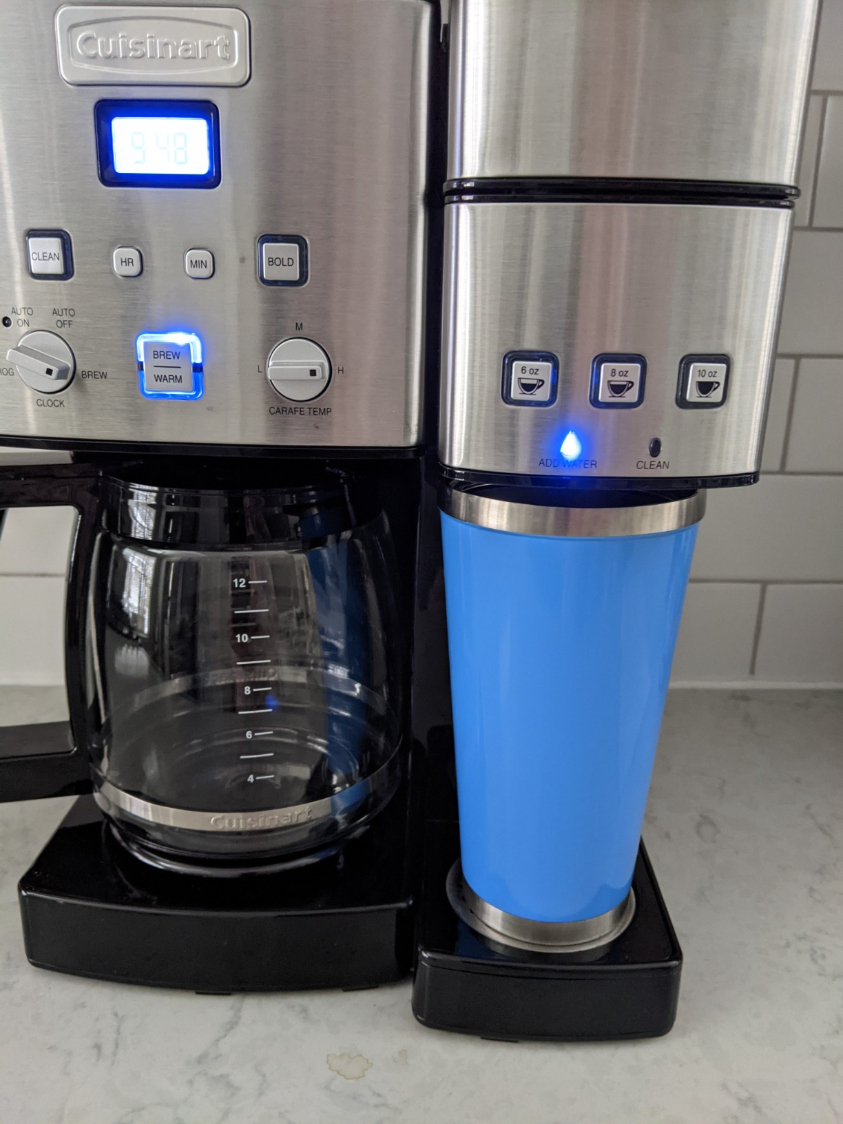 Cuisinart Coffee Center 12-Cup Coffeemaker and Single-Serve Brewer, White Stainless Steel, SS-15W customer photo 1
