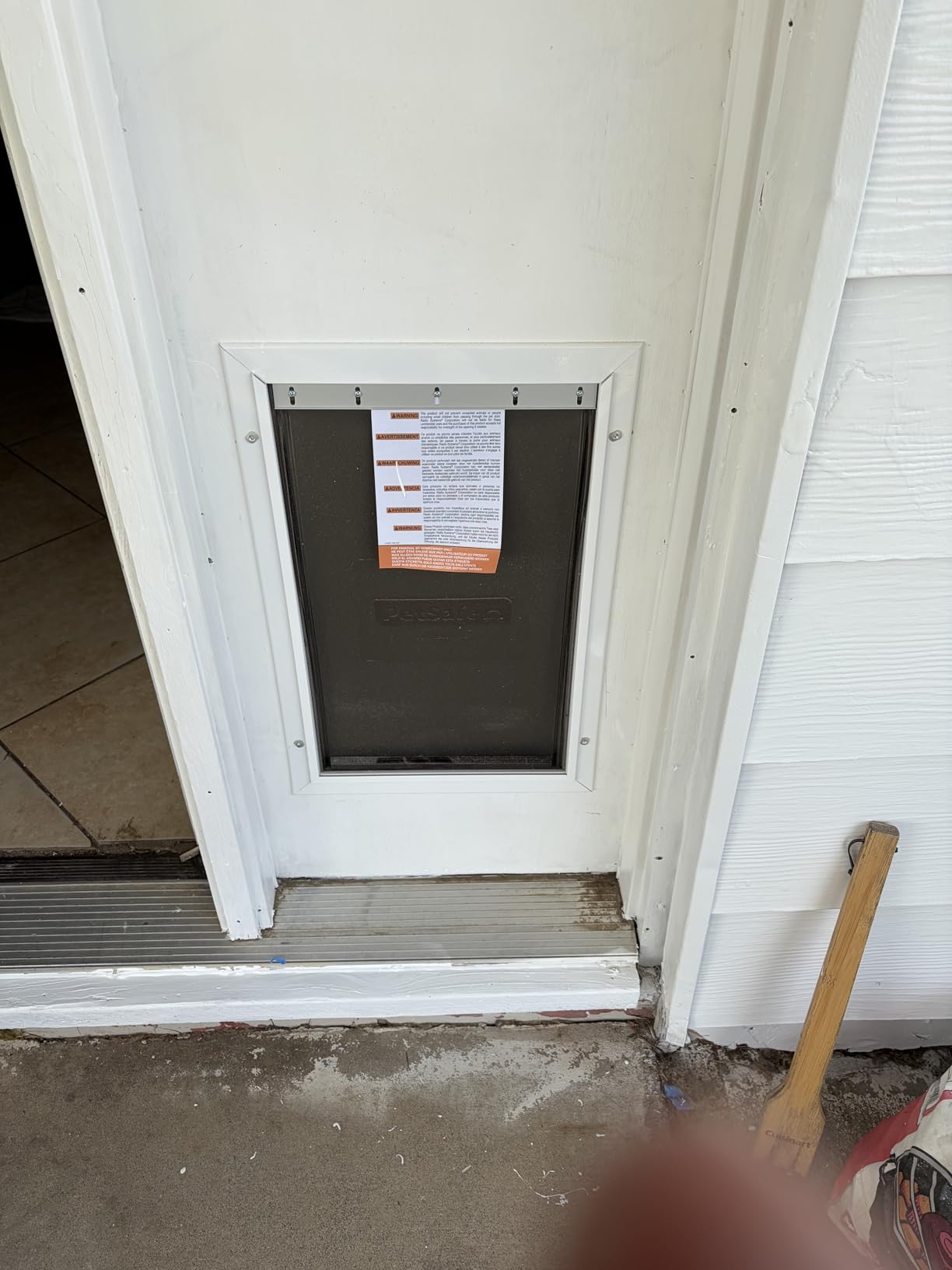 PetSafe Extreme Weather Aluminum Dog Door for Exterior Doors - Energy Efficient - 3 Flaps for Insulation - for Large Dogs customer photo 2