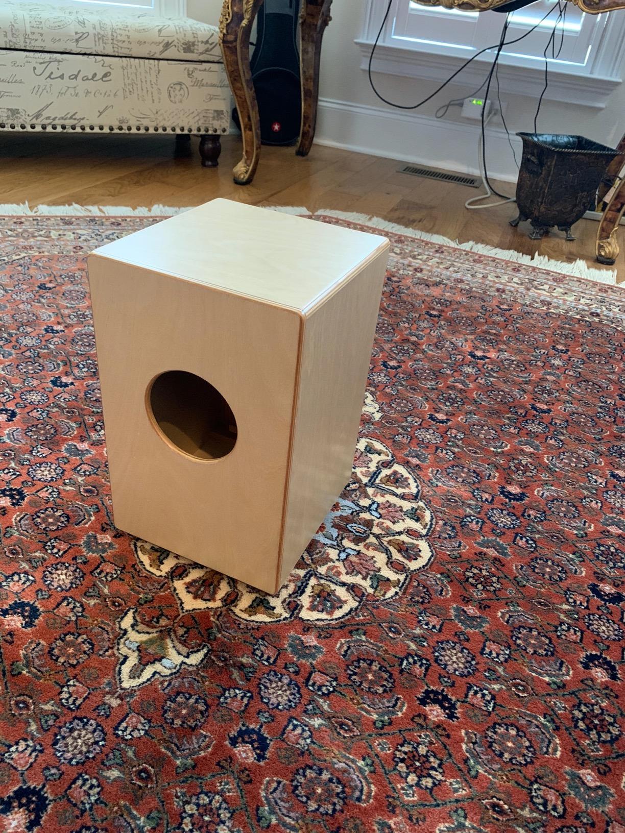 Donner Cajon Box Drum Full Size, Hand Crafted Birchwood Beat Box, Jam Cajon Drum Box, Portable with Adjustable Straps Travel Backpack customer photo 1