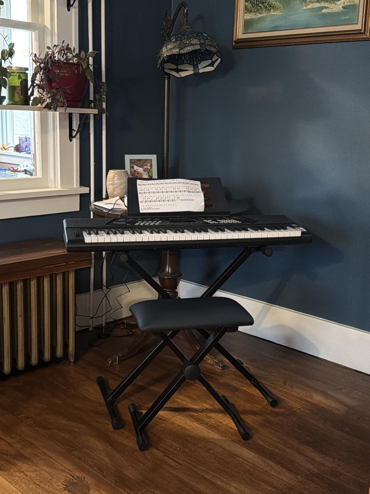 RockJam 61 Key Keyboard Piano With Stand, Bench, Headphones, Simply Piano App & Keynote Stickers customer photo 2