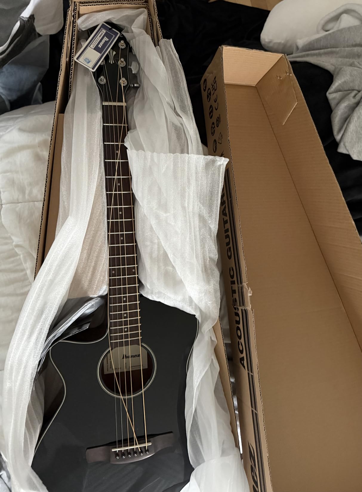 Ibanez AEG50L-BKH Left-Handed Acoustic-Electric Guitar - Black High Gloss customer photo 1