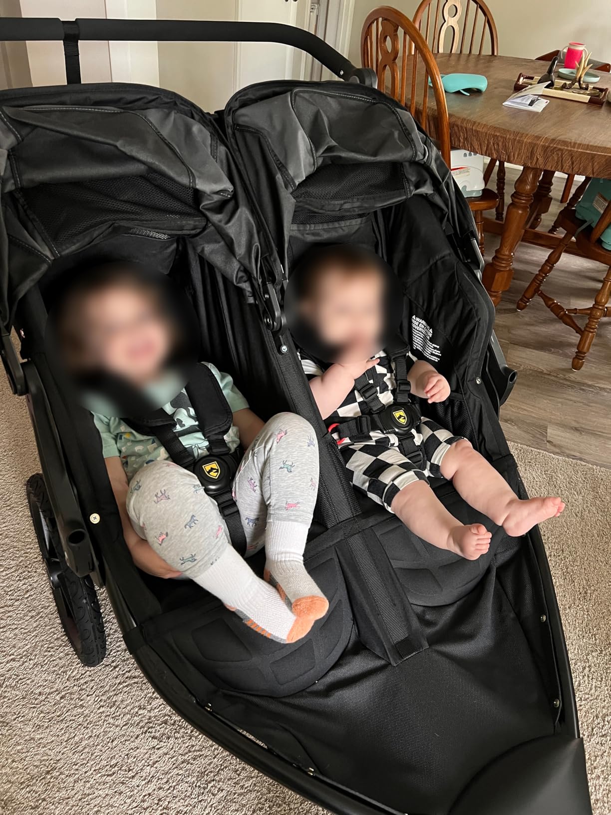 BOB Gear Revolution Flex 3.0 Duallie Jogging Stroller, Double Stroller, Graphite Black customer photo 2