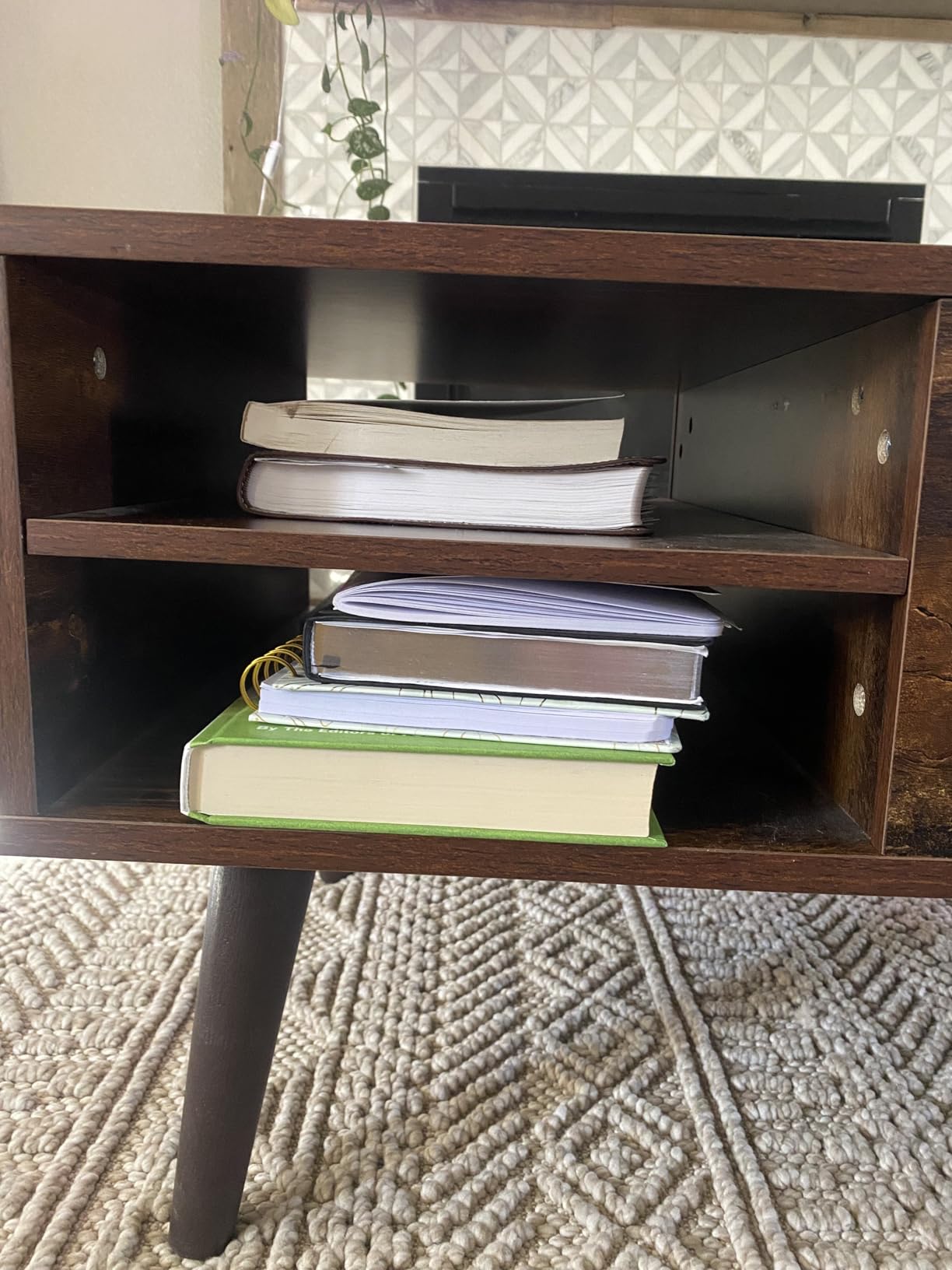 WLIVE Coffee Table with Lifting Top, Hidden Storage & Adjustable Shelf for Living Room Small Space, Multifunctional Rising Wooden Center Table, Mid Century Modern Tables for Home Dining Office, Brown customer photo 2