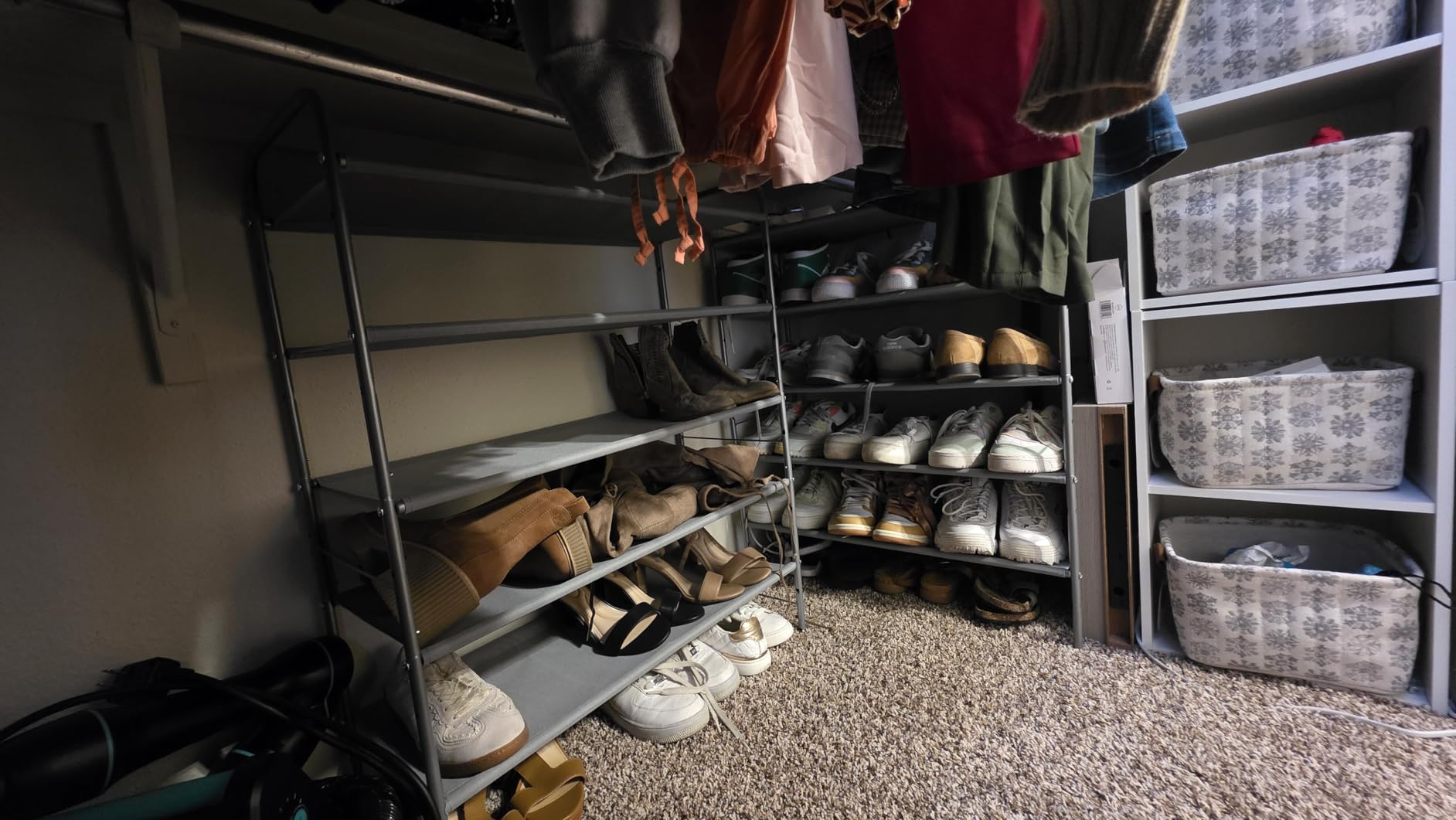 Simple Houseware 3-Tier Shoe Rack Storage Organizer, Grey - Space-Saving Shoe Shelf, Holds 9-16 Pairs, Sturdy Metal Frame, Easy Assembly - Closet, Entryway, Bedroom Shoe Storage Solution customer photo 1