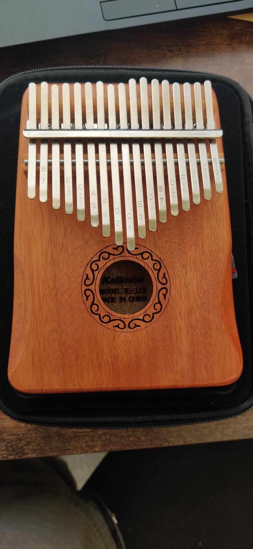MIFOGE Kalimba Thumb Piano 17 Keys with Mahogany Wood, Mbira, Finger Piano Built-in Waterproof Protective Box customer photo 1