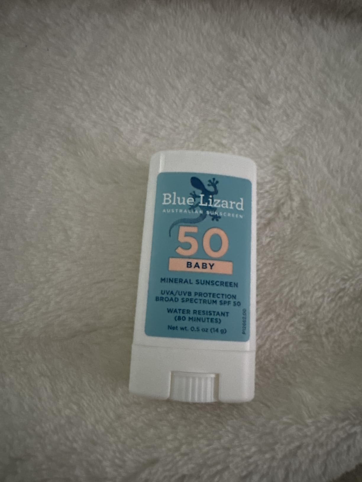 Blue Lizard Baby Mineral Sunscreen with Zinc Oxide, SPF 50+, Water Resistant, UVA/UVB Protection with Smart Cap Technology, Fragrance Free, 3 Ounce customer photo 1