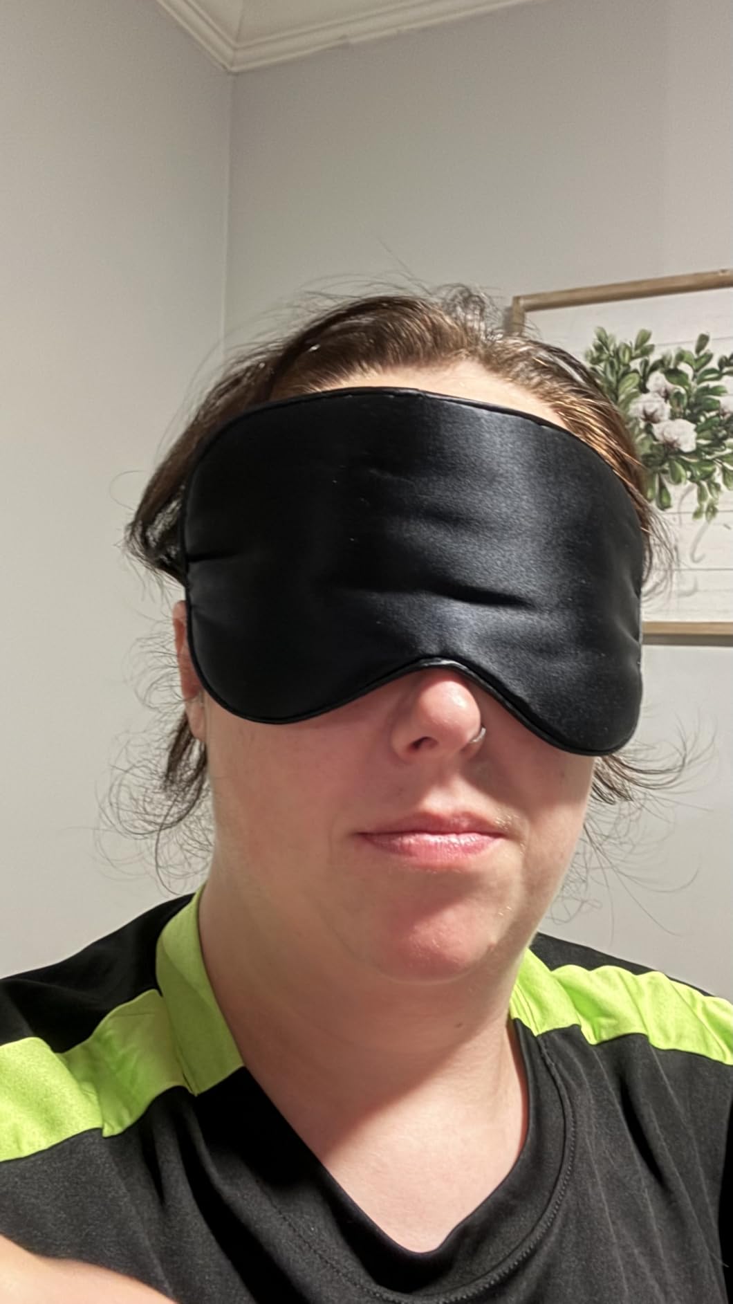 BeeVines 100% Real Mulberry Silk 2 Pack Sleep Mask, Natural Pure Silk Eye Masks with Adjustable Strap for Sleeping, 100% Block Light Eye Sleep Shade Cover, Reduces Puffy Eyes Traveling Gifts customer photo 1