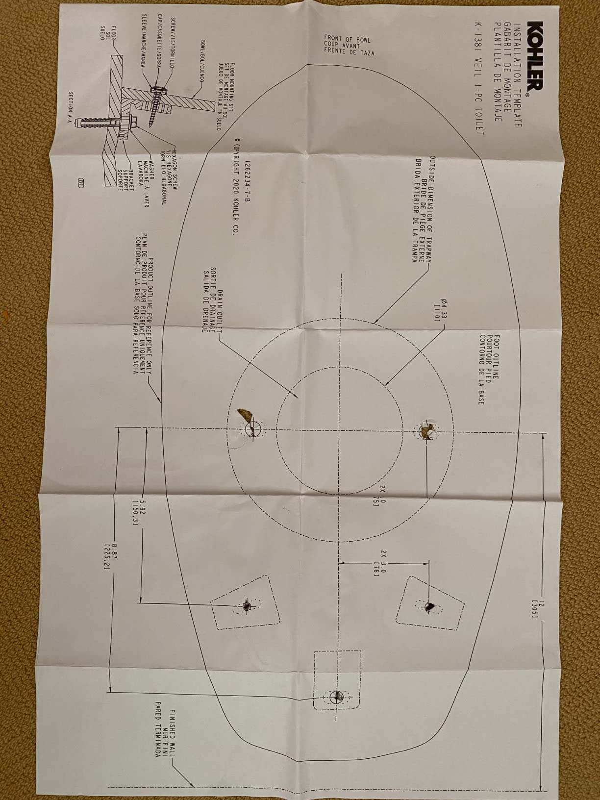 KOHLER Veil One-Piece Skirted Toilet, Dual Flush, Elongated Bowl, Skirted Trapway, White, Slow Close Seat, Seat Included, K-1381-0 customer photo 2