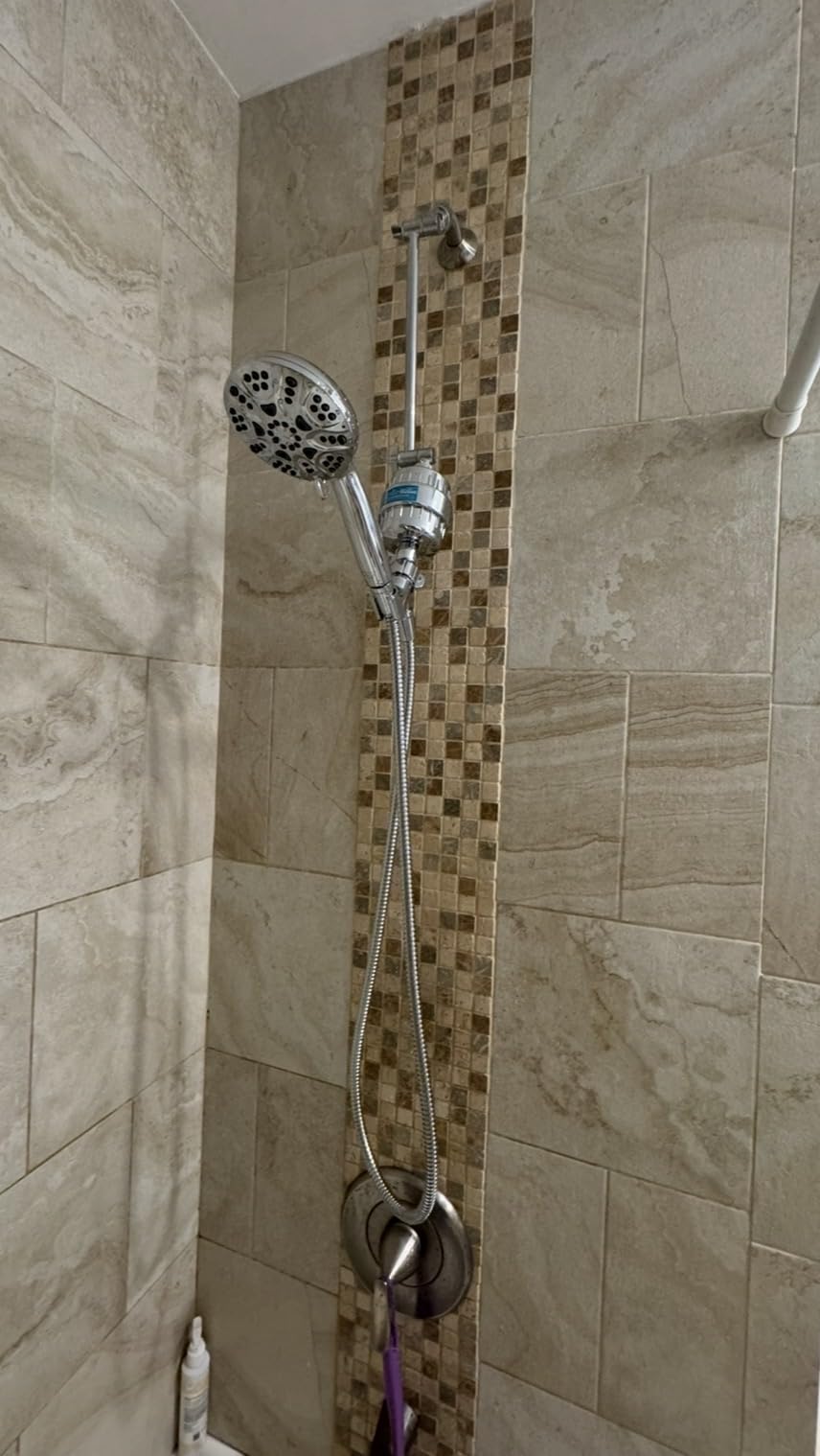 HOPOPRO 6-Mode High Pressure Handheld Shower Head Set, Consumer Reports Recommended, with 59 Inch Hose Bracket Teflon Tape Rubber Washers customer photo 1