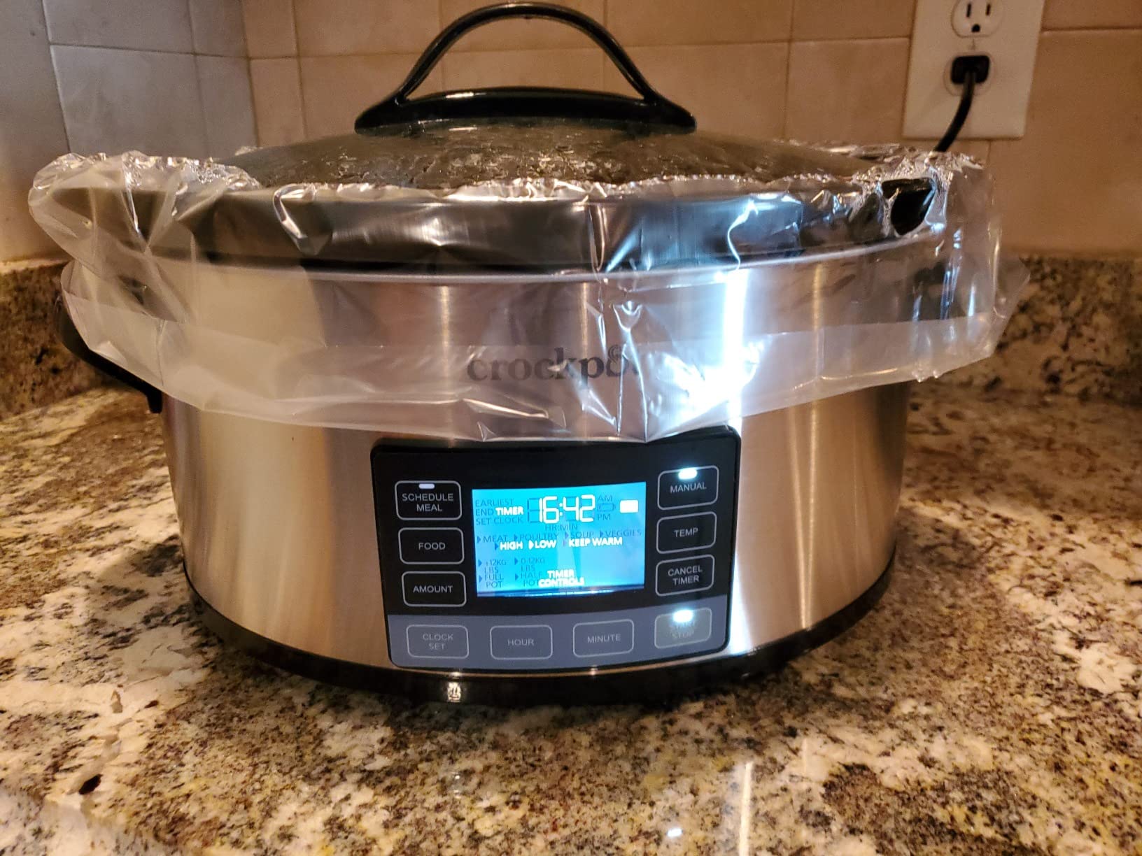 Crock-Pot MyTime Technology 6 Quart Programmable Slow Cooker and Food Warmer with Digital Timer, Stainless Steel (2137020) customer photo 1